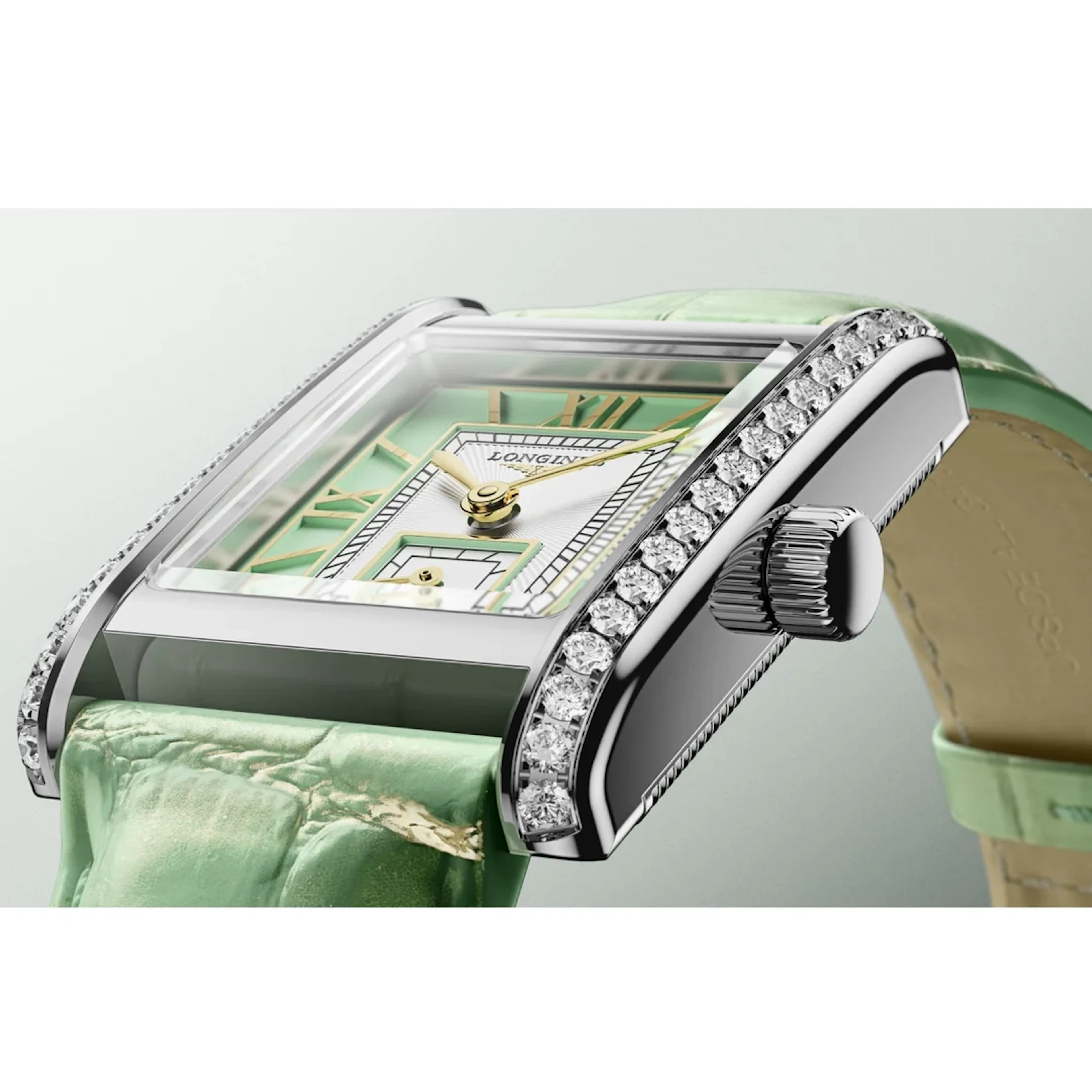 Longines Mini Dolcevita Green dial 21.5mm L5.200.0.05.2