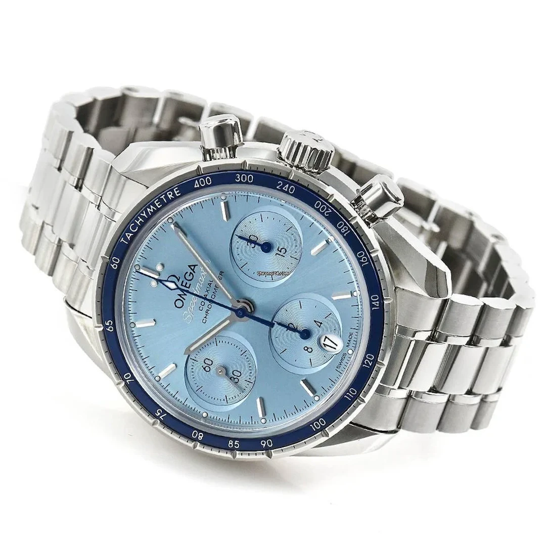 Omega Speedmaster Chronograph Blue 38 mmCo-axial 324.30.38.50.03.001