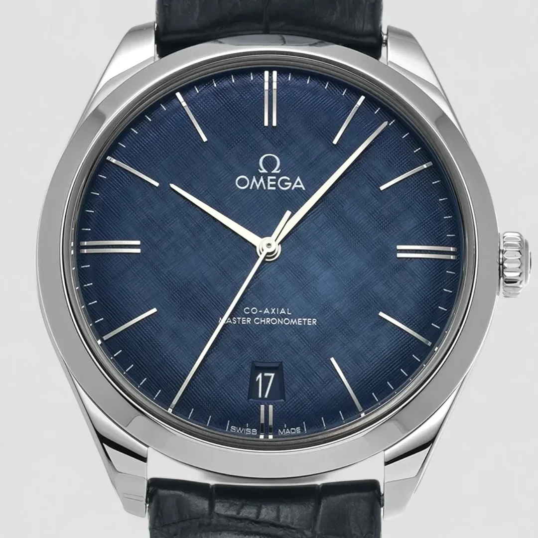 Omega De Ville Trésor Blue dial 40mm 435.13.40.21.03.001 Alligator strap