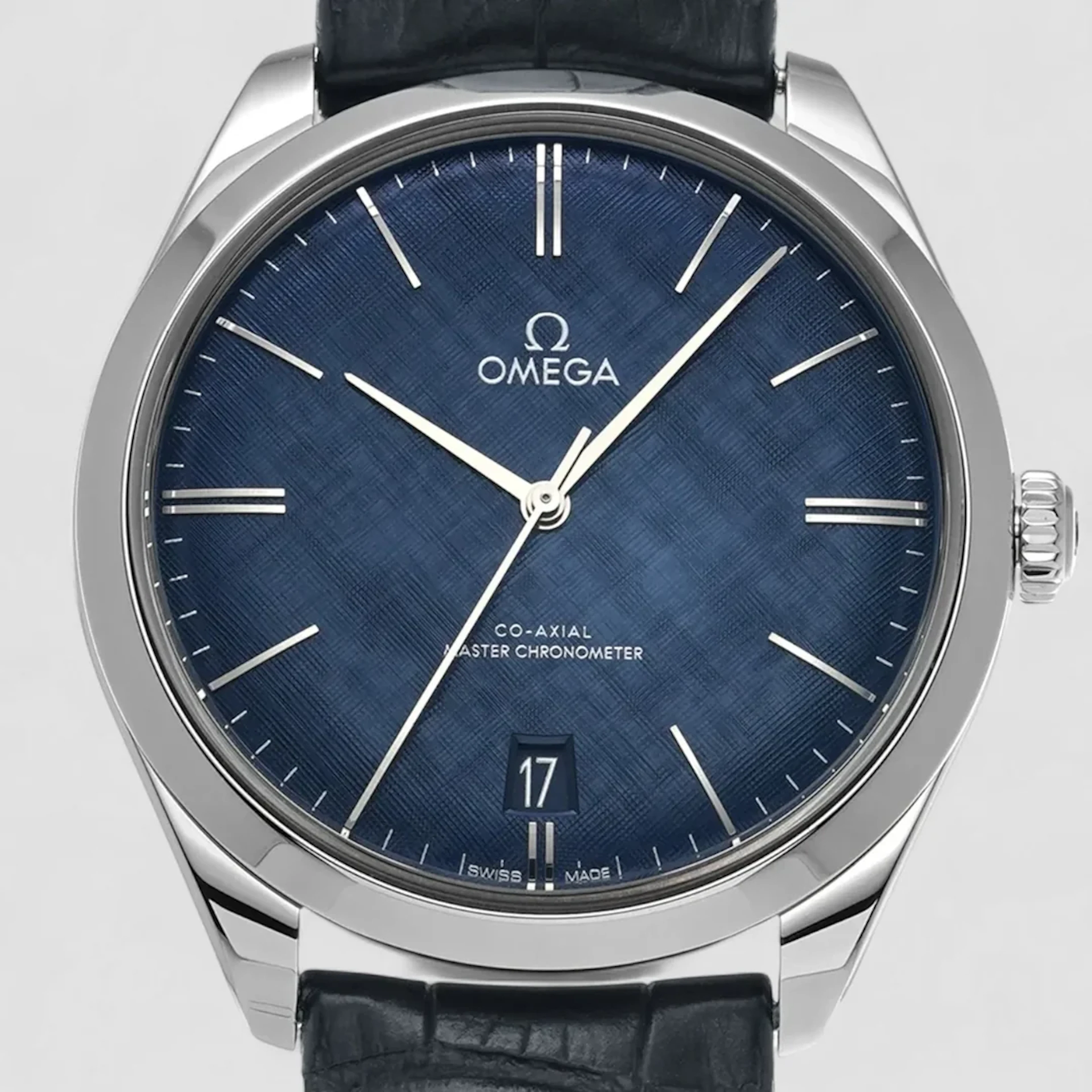 Omega De Ville Trésor Blue dial 40mm 435.13.40.21.03.001 Alligator strap