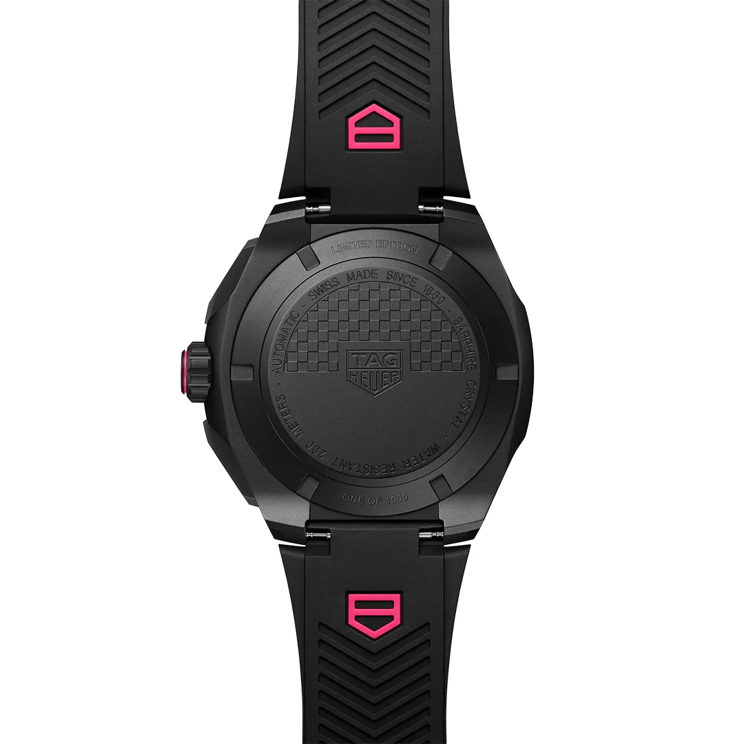 Tag Heuer Formula 1 Black & Pink dial rubber strap 44mm CBZ2087.FT8107