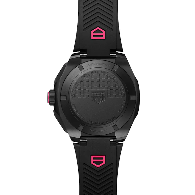 Tag Heuer Formula 1 Black & Pink dial rubber strap 44mm CBZ2087.FT8107