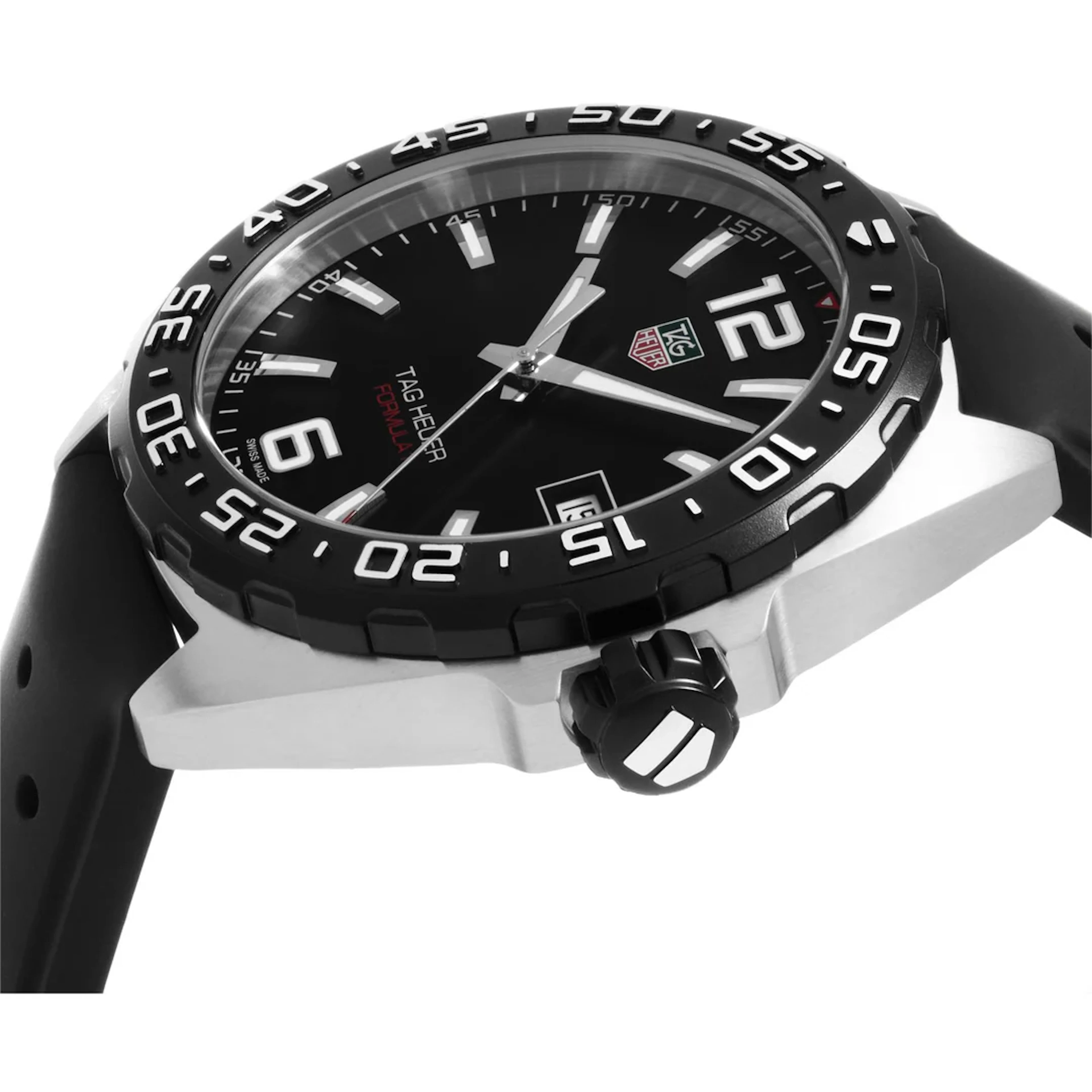 TAG Heuer Formula 1 Black Mens Watch 41mm WAZ1110.FT8023 rubber strap