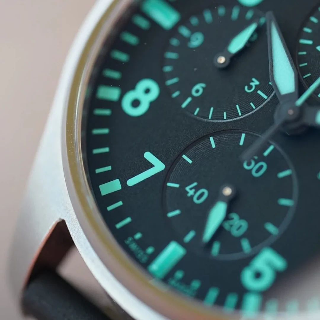 IWC AMG Petronas Formula One Pilot Chronograph Blk/ green dial 41mm IW388108