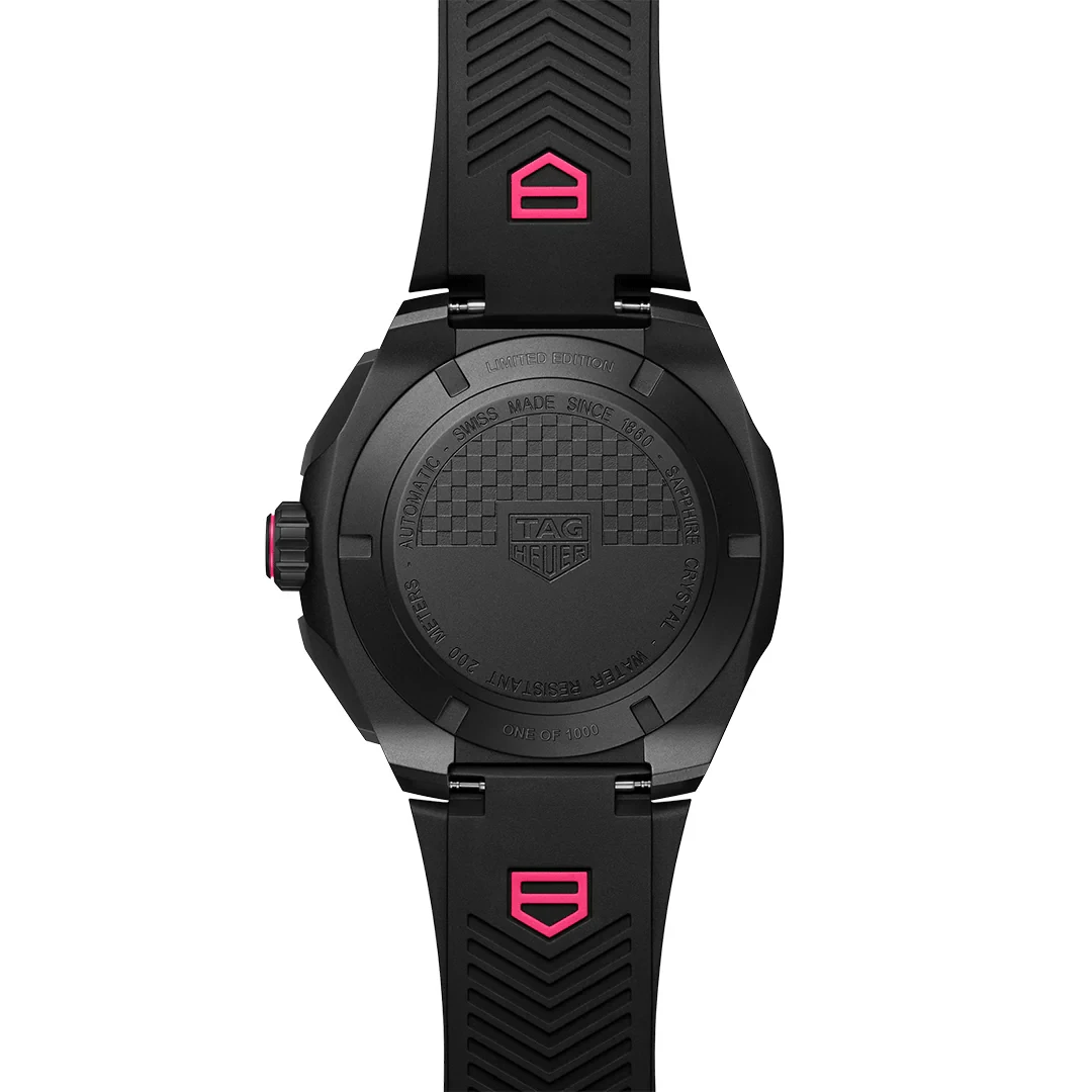 Tag Heuer Formula 1 Black & Pink dial rubber strap 44mm CBZ2087.FT8107