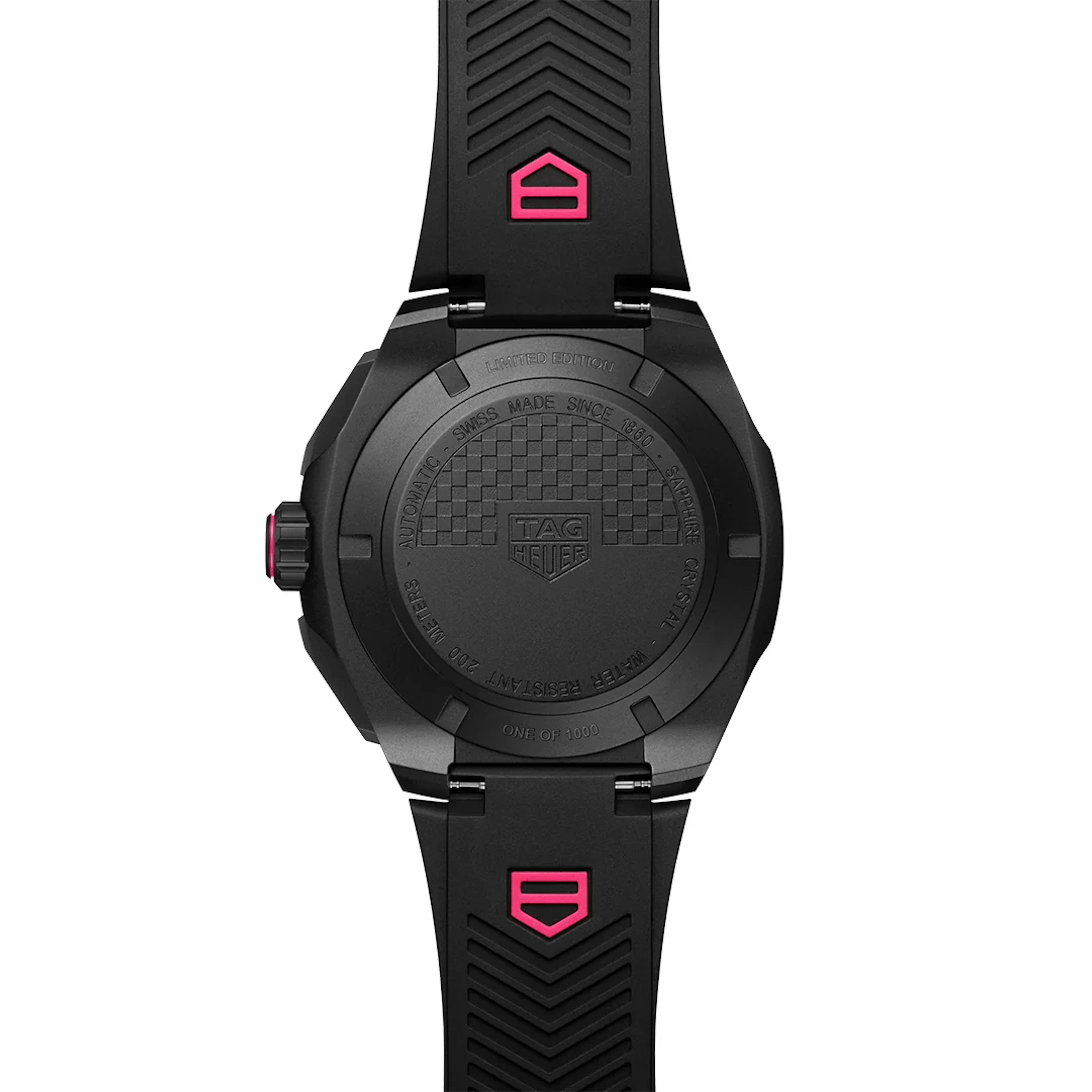 Tag Heuer Formula 1 Black & Pink dial rubber strap 44mm CBZ2087.FT8107