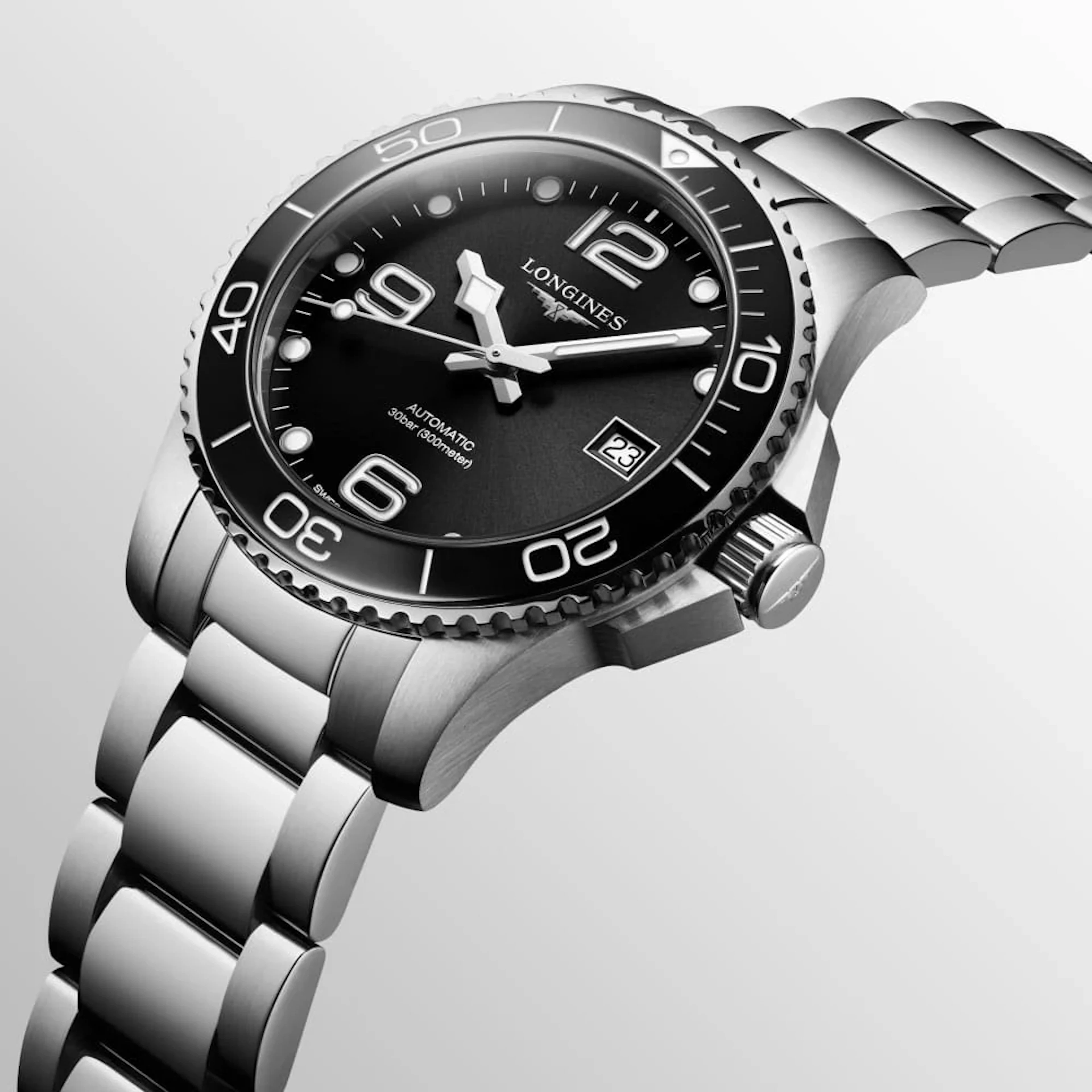 Longines HydroConquest Sport Collection Black 39mm L3.780.4.56.6