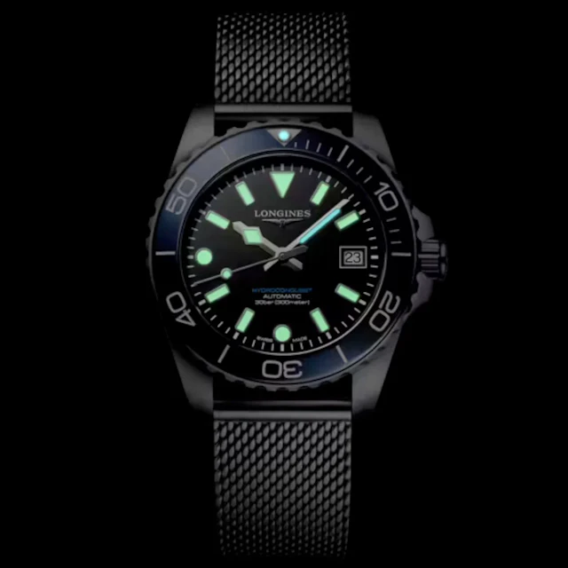 Longines Hydroconquest Blue dial 39mm L3.779.4.90.6 Mesh Bracelet