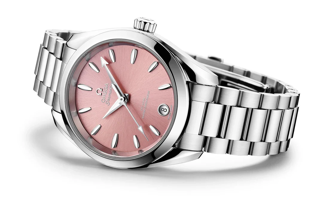 Omega Seamaster Aqua Terra 150M Pink dial bracelet 34mm 220.10.34.20.10.003