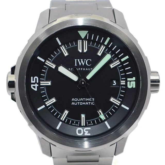 IWC Aquatimer Automatic Black Mens Watch 42mm Ref#IW328803