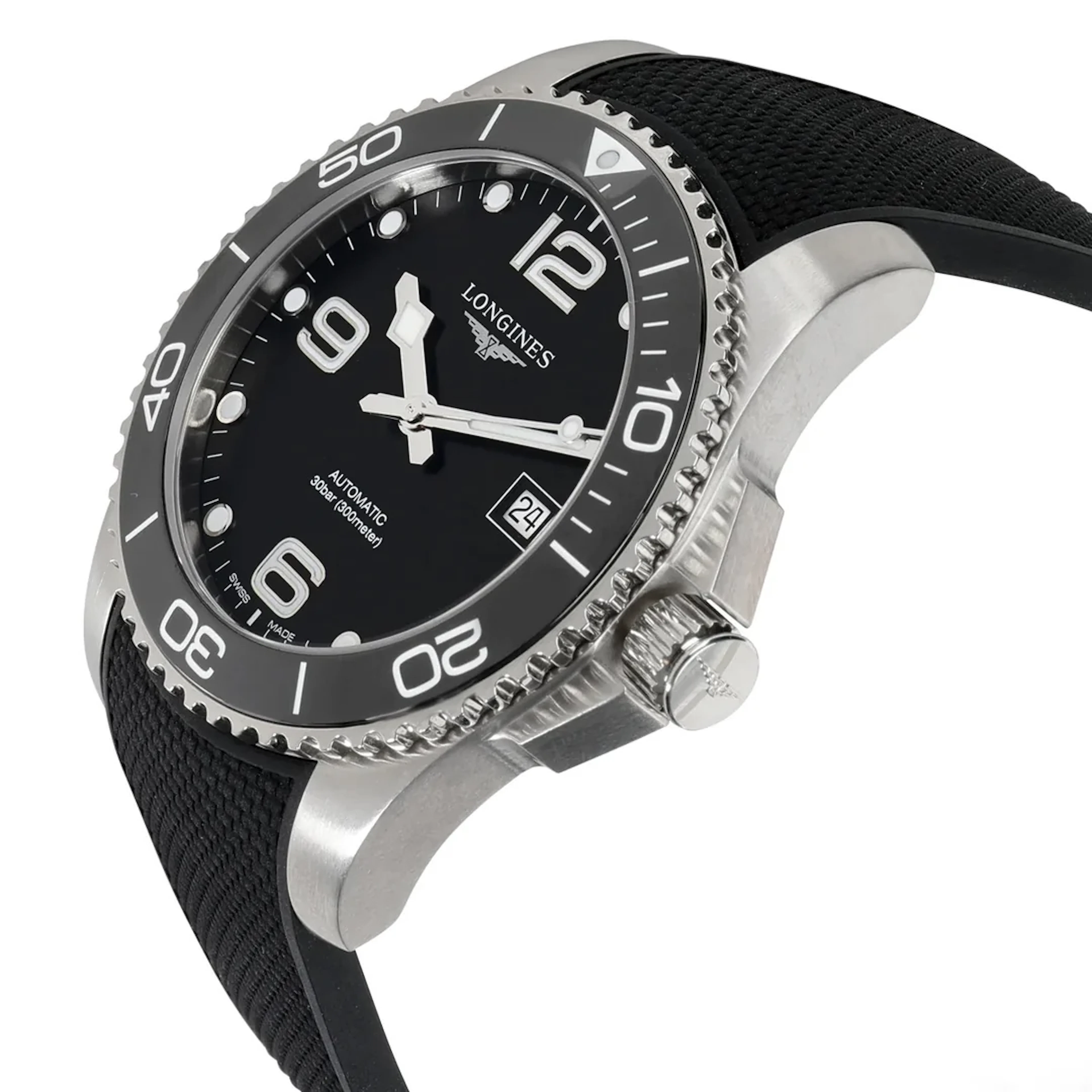 Longines HydroConquest Automatic Ceramic Diving Black dial 41 L3.781.4.56.9