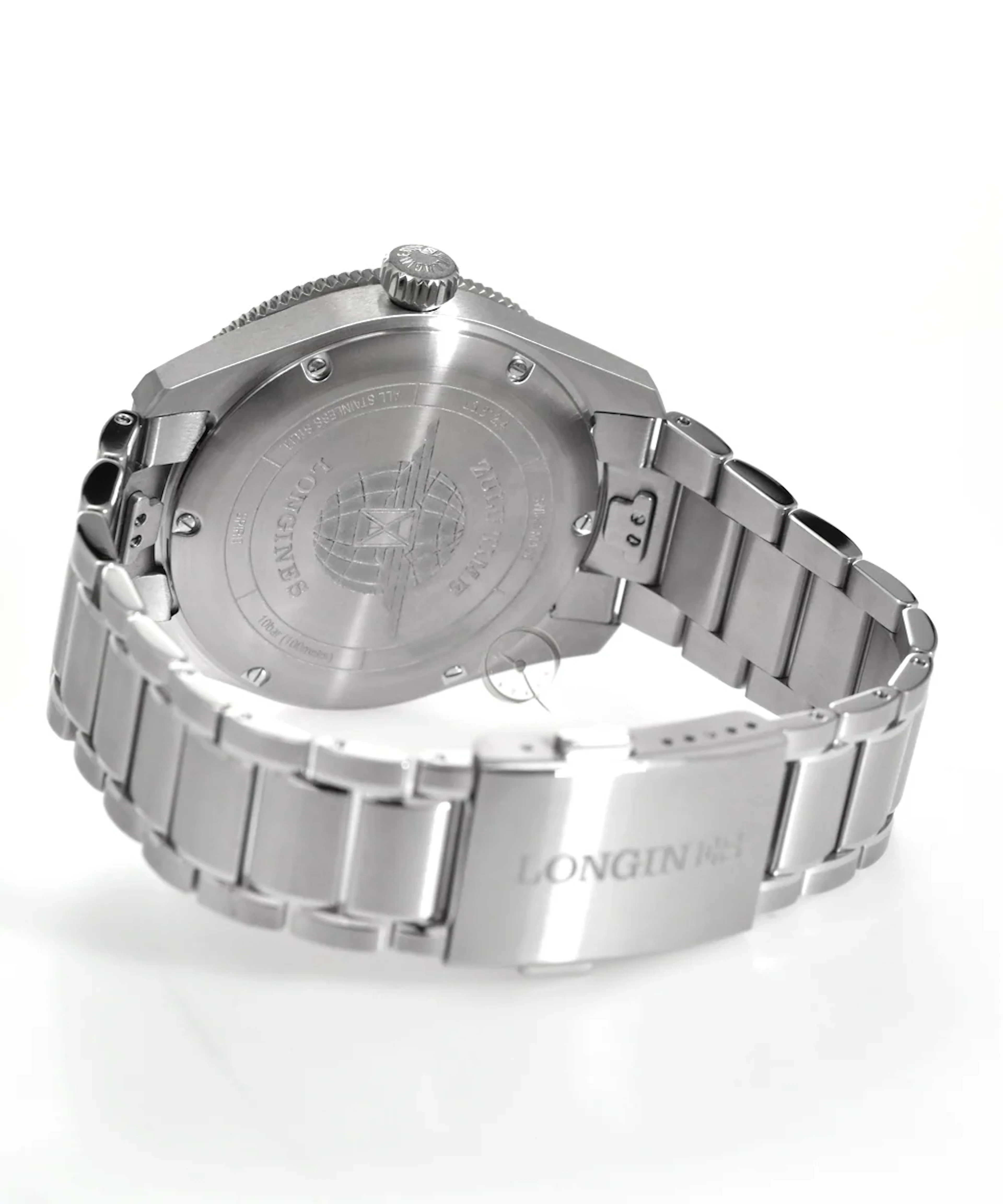Longines Spirit Zulu Time Anthracite Dial Mens Watch 42mm L3.812.4.63.6