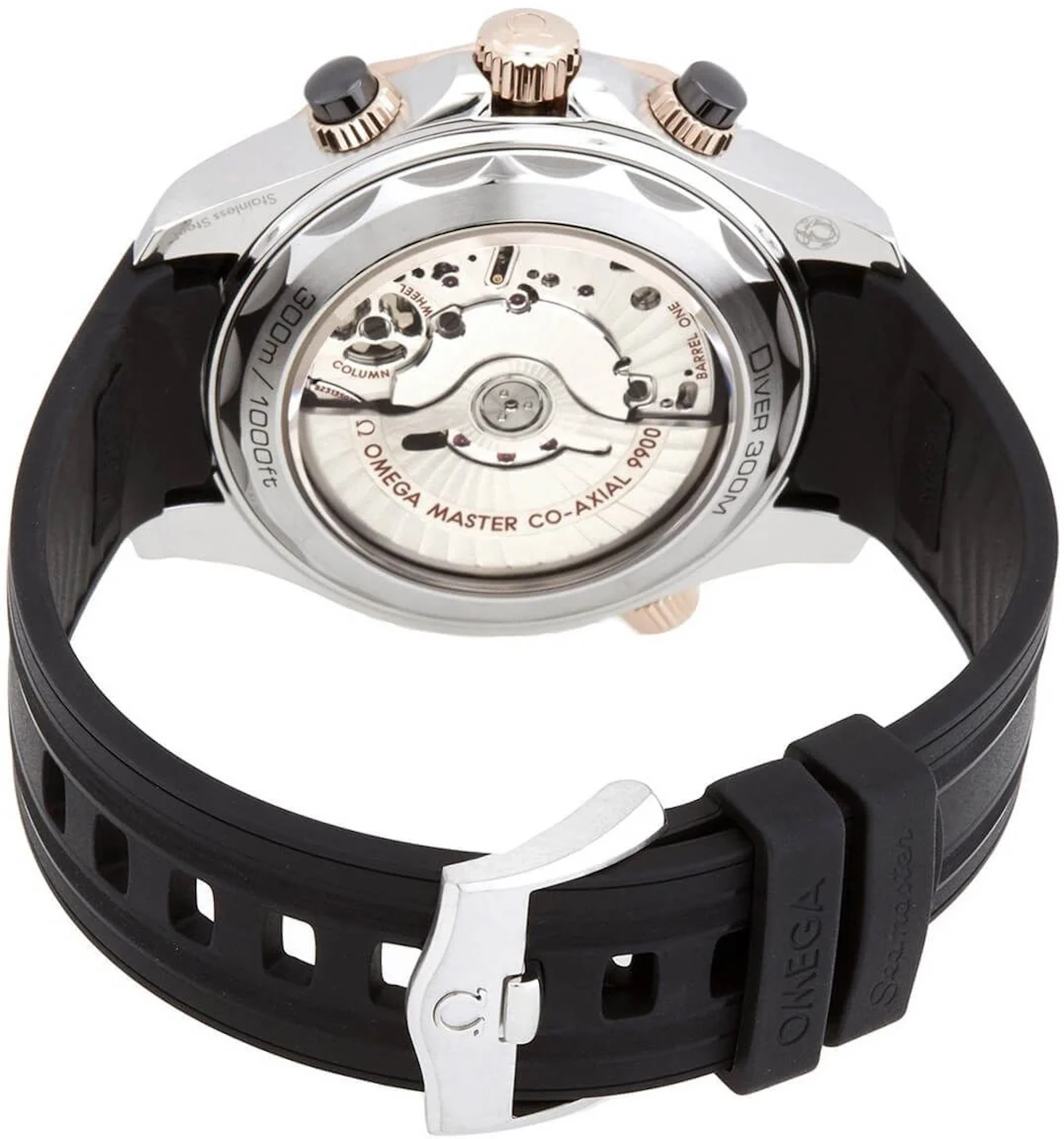 Omega Seamaster Diver Black 300M Rubber Strap 44mm 210.22.44.51.01.001