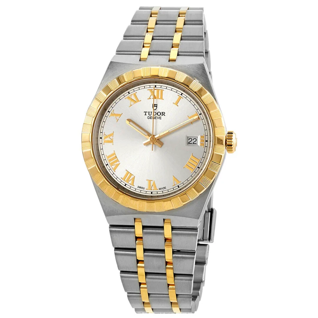 Tudor Royal Steel/Gold Silver dial 38mm M28503-0001 Bracelet