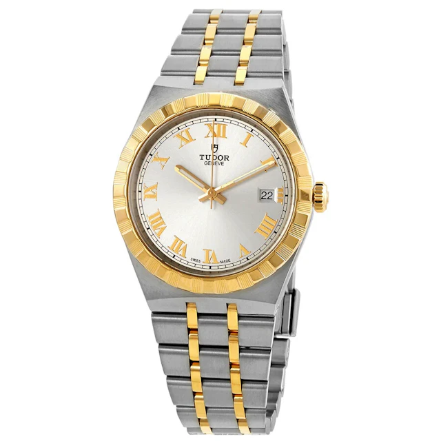 Tudor Royal Steel/Gold Silver dial 38mm M28503-0001 Bracelet