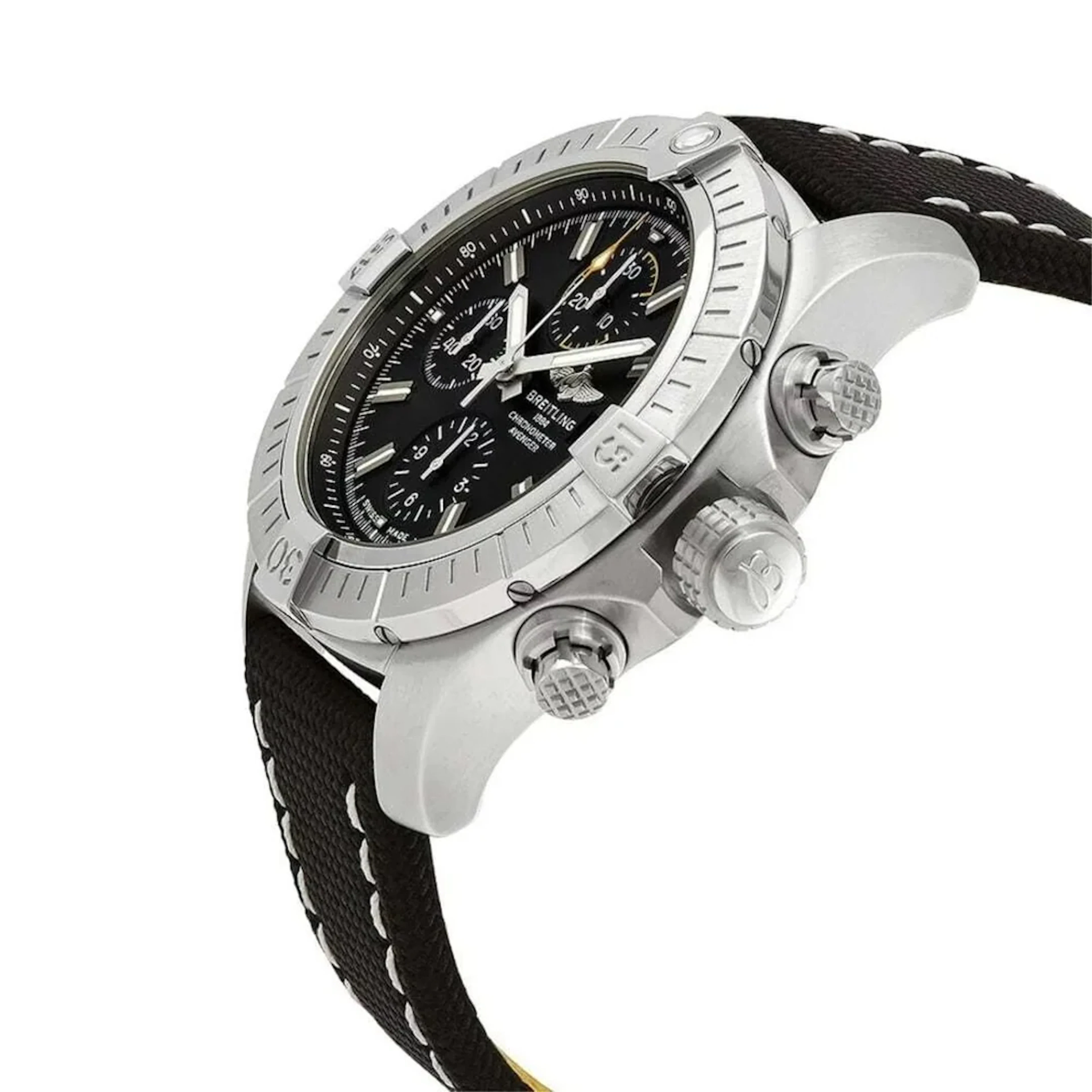 Breitling Avenger Chronograph Black Mens Watch 45mm Ref#A13317101B1X1
