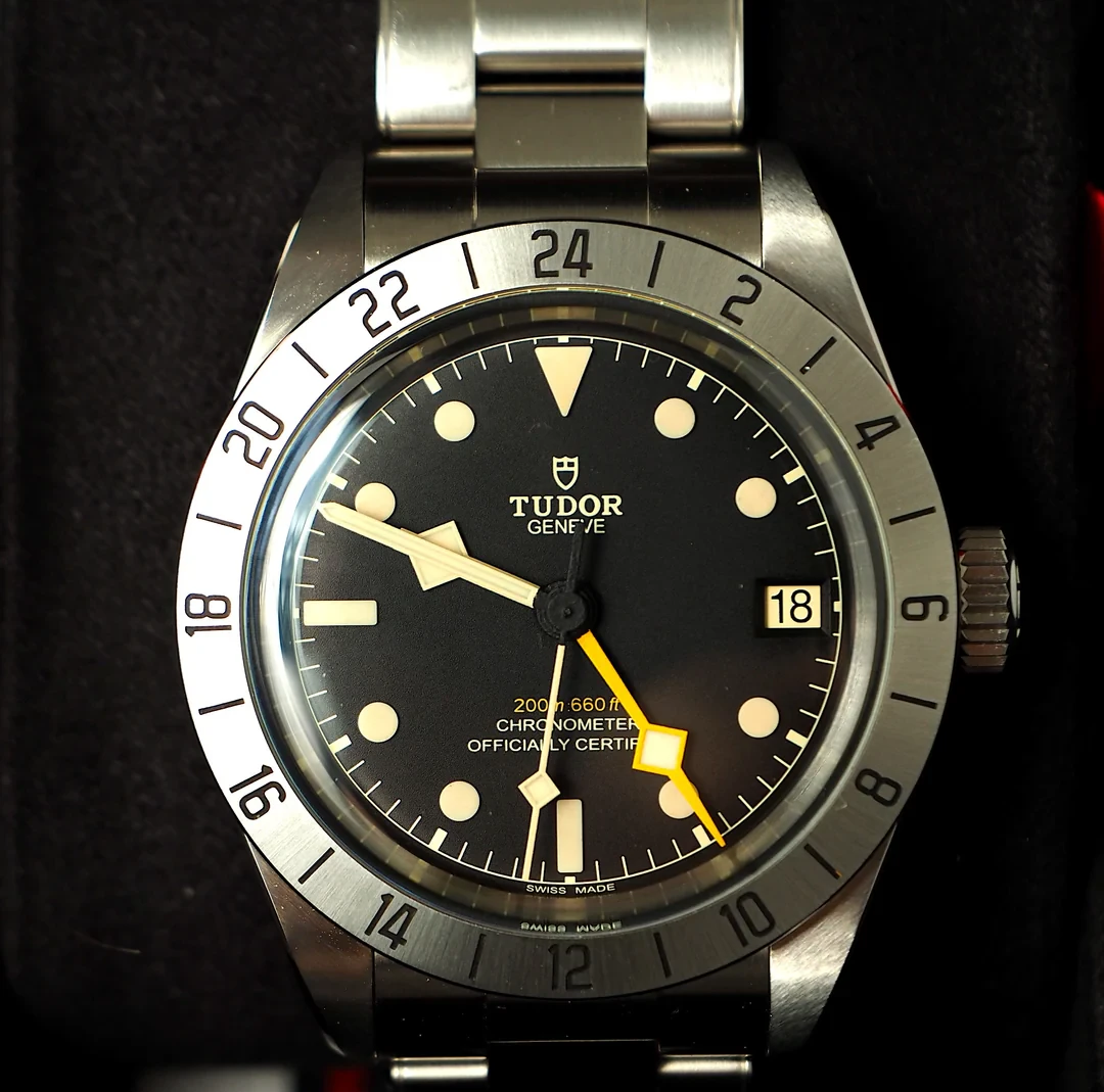 Tudor Black Bay Pro Black dial Steel bracelet Mens Watch 39 M79470-0001