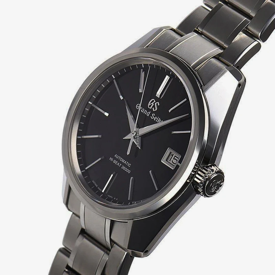 Grand Seiko Heritage Hi-Beat 36000 Black Dial 40mm SBGH245 bracelet