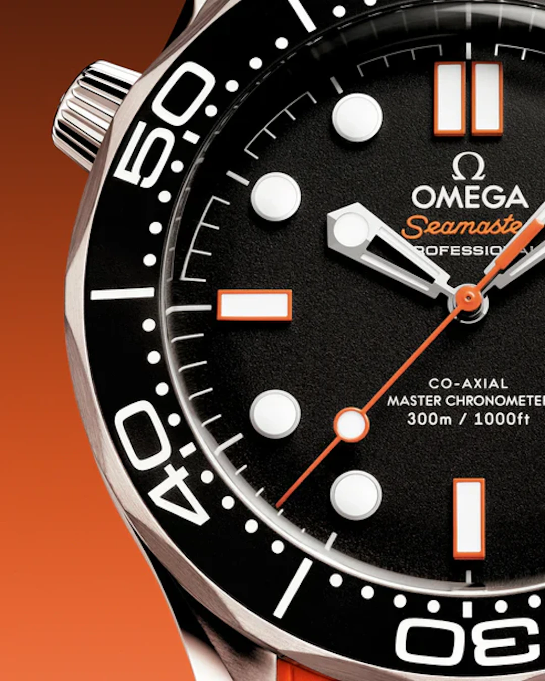 Omega Seamaster Diver 300m Blk dial 42 mm 210.32.42.20.01.006 Orange