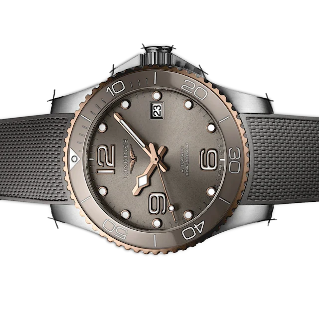 Longines HydroConquest Automatic Sunray Grey Mens Watch 39mm L3.780.3.78.9