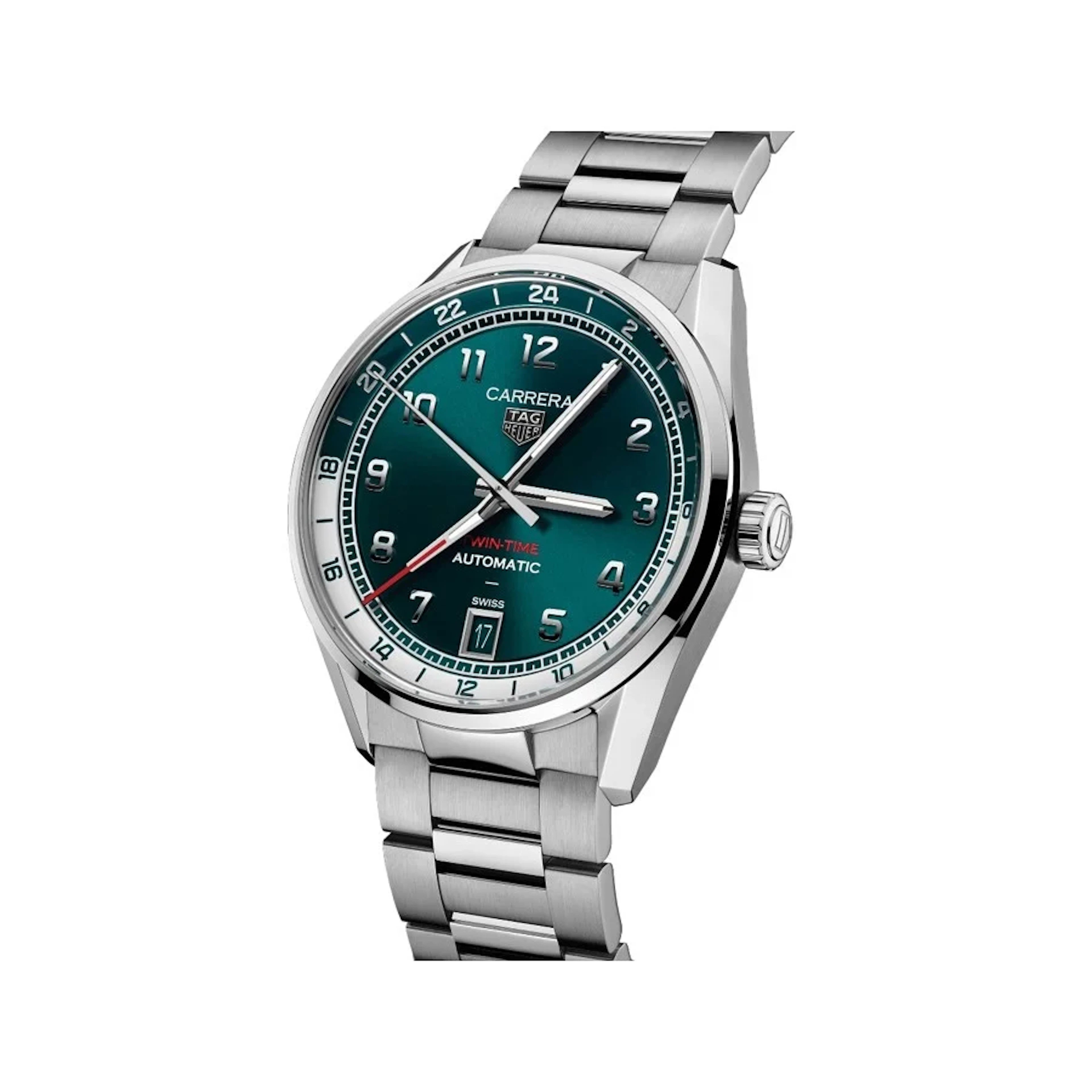 TAG Heuer Carrera Date Twin-time Green dial 41mm WDA2114.BA0043