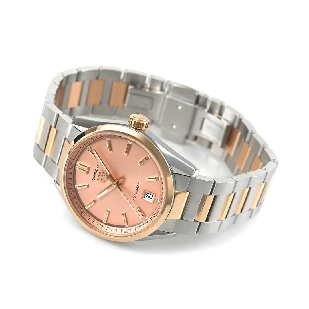 TAG Heuer Carrera Date 36mm Pink dial Stainless Rose WBN2350.BD0000 Bracelet