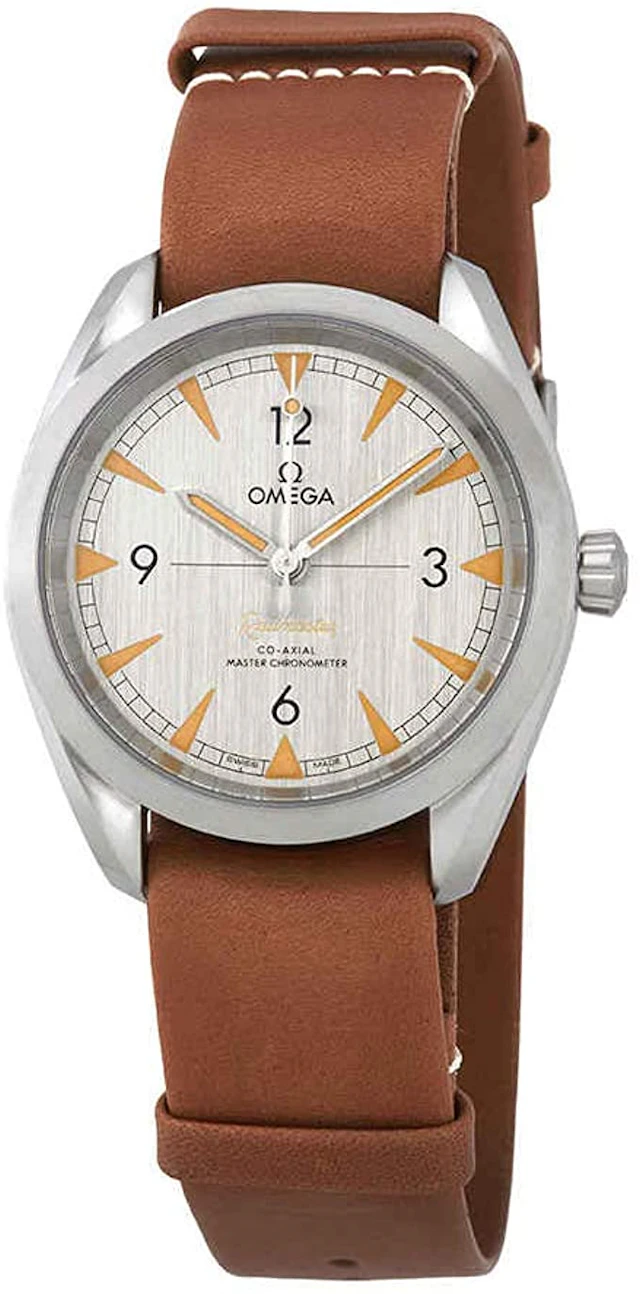 Omega Seamaster Railmaster Grey Dial leather strap 40mm 220.12.40.20.06.001