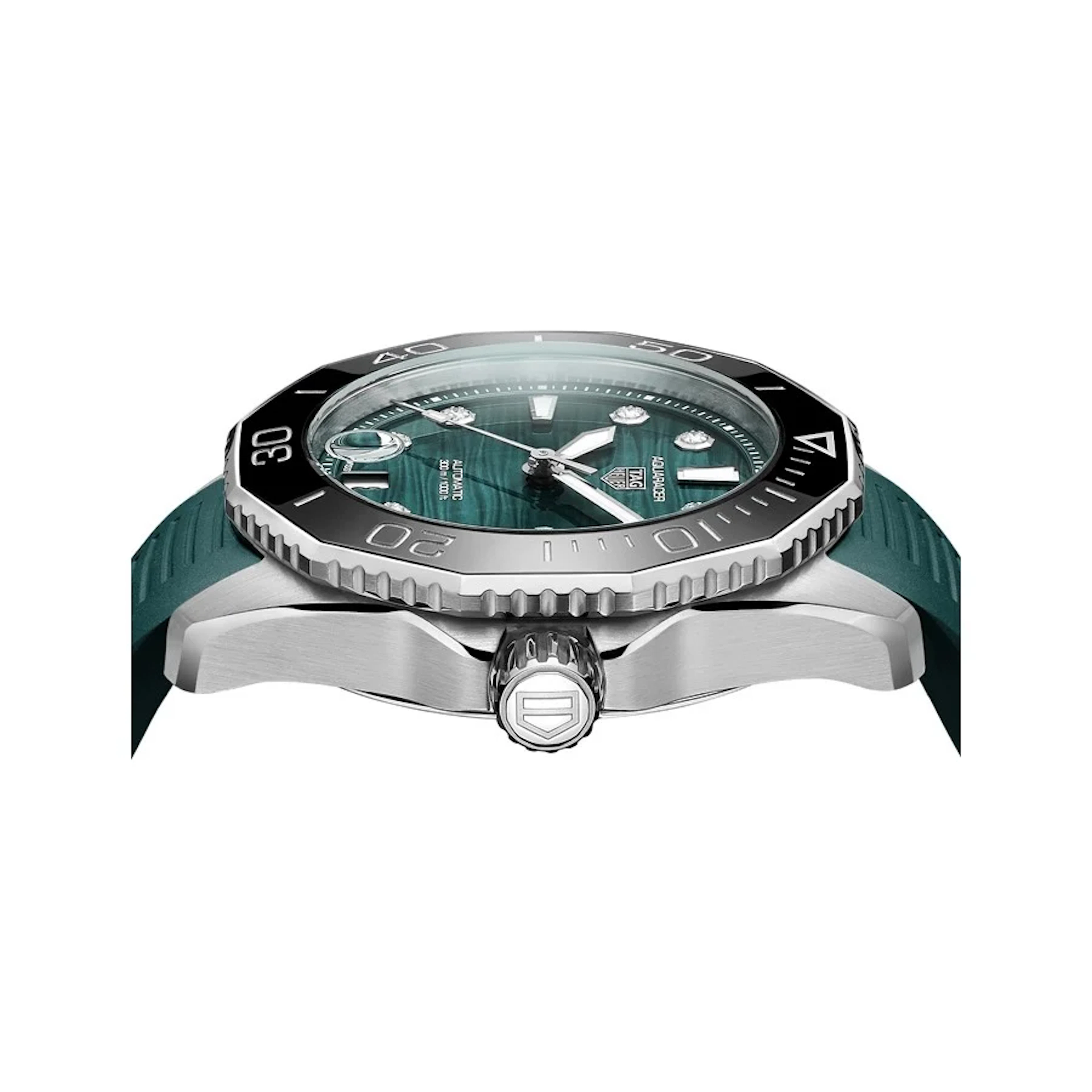 TAG Heuer Aquaracer Professional 300 Green dial with Diamonds 36mm