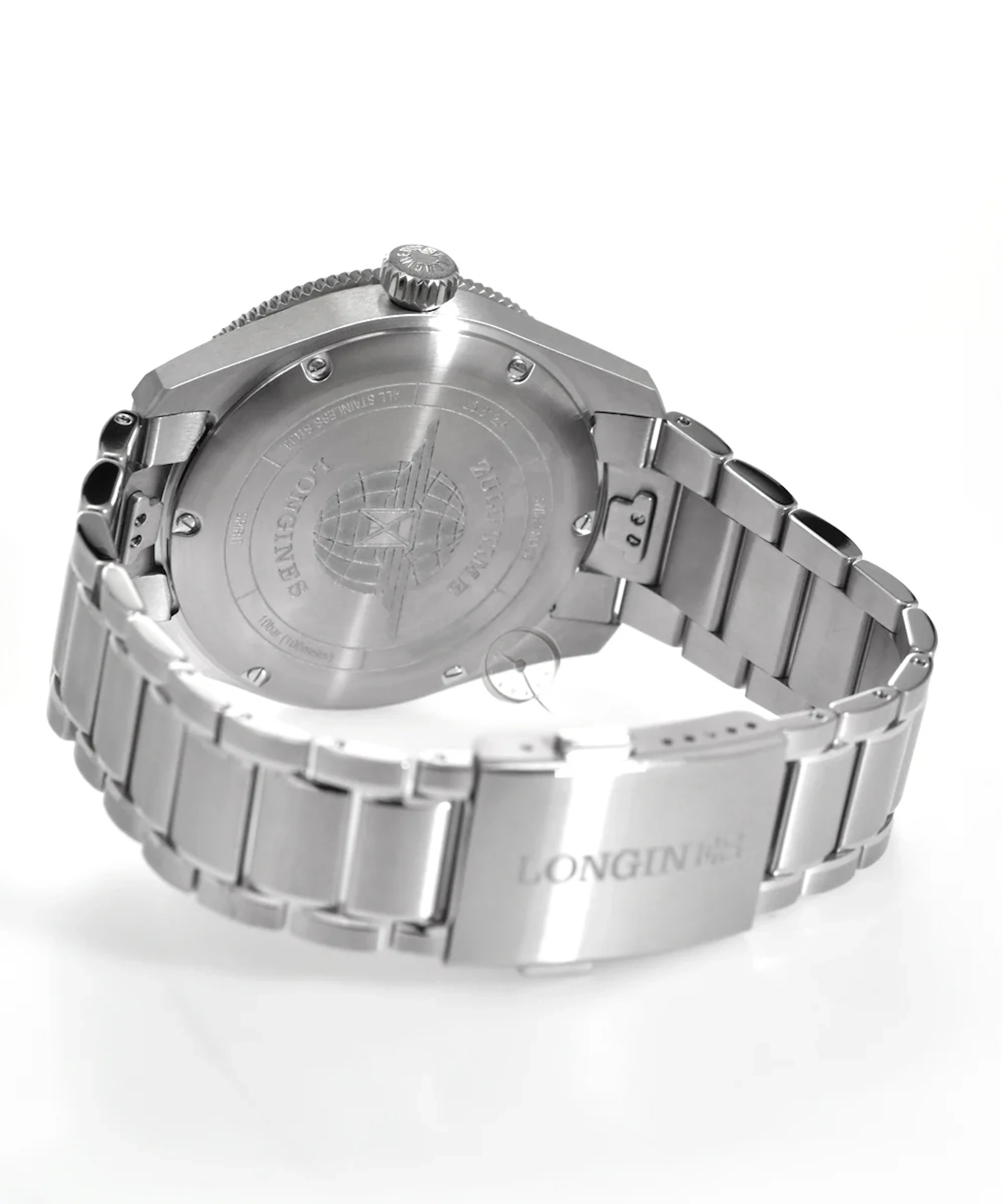 Longines Spirit Zulu Time Anthracite Dial Mens Watch 42mm L3.812.4.63.6