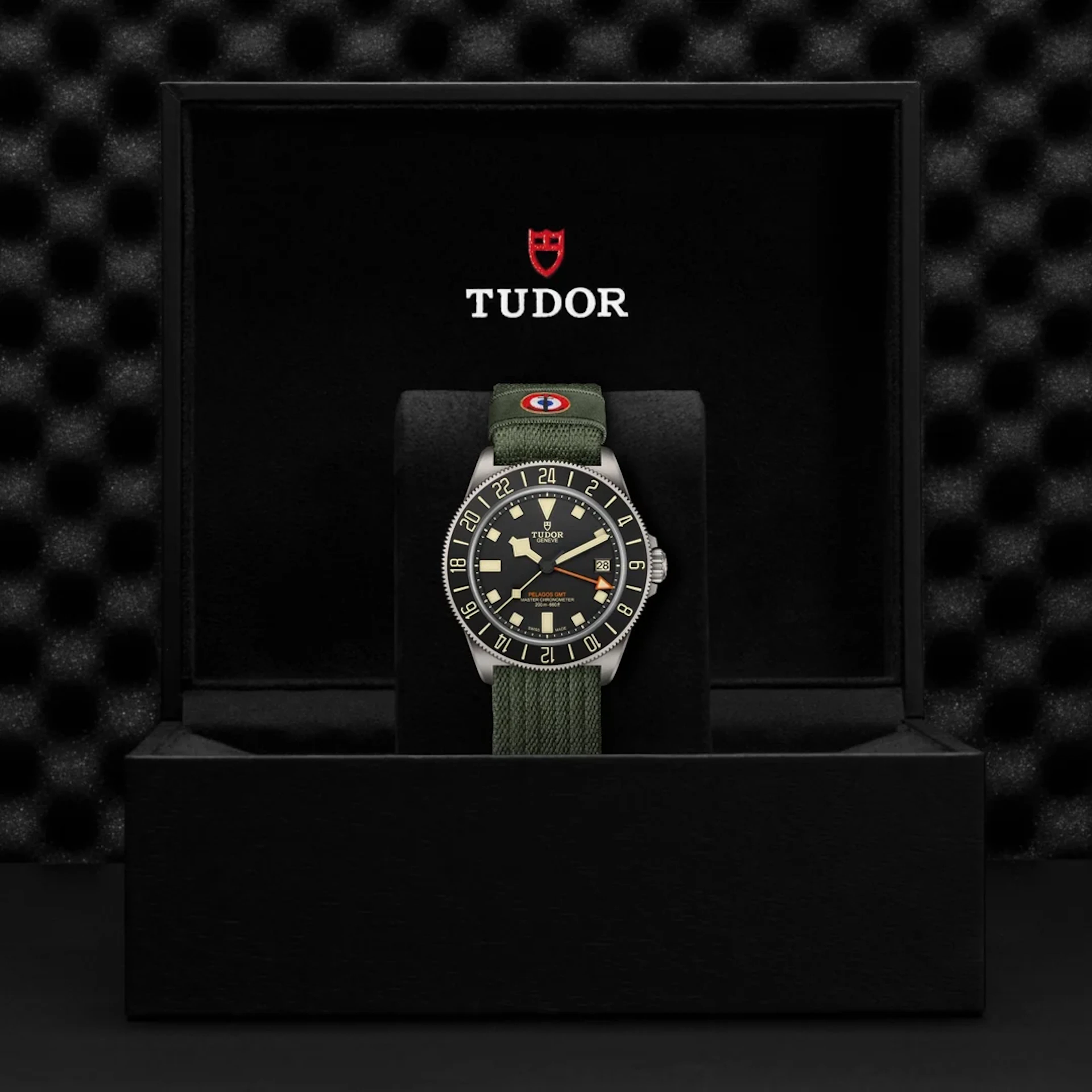 Tudor Pelagos Fxd Gmt 42mm Blk dial M2542G267NU-0002 Green Textile strap