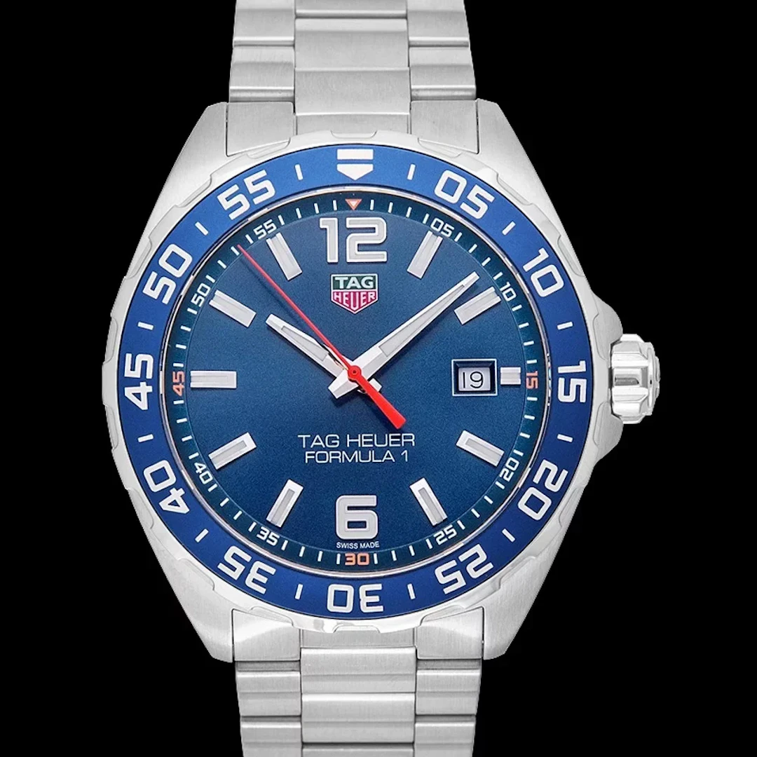 TAG Heuer Formula 1 Quartz Watch Steel Blue dial 43 WAZ1010.BA0842 bracelet