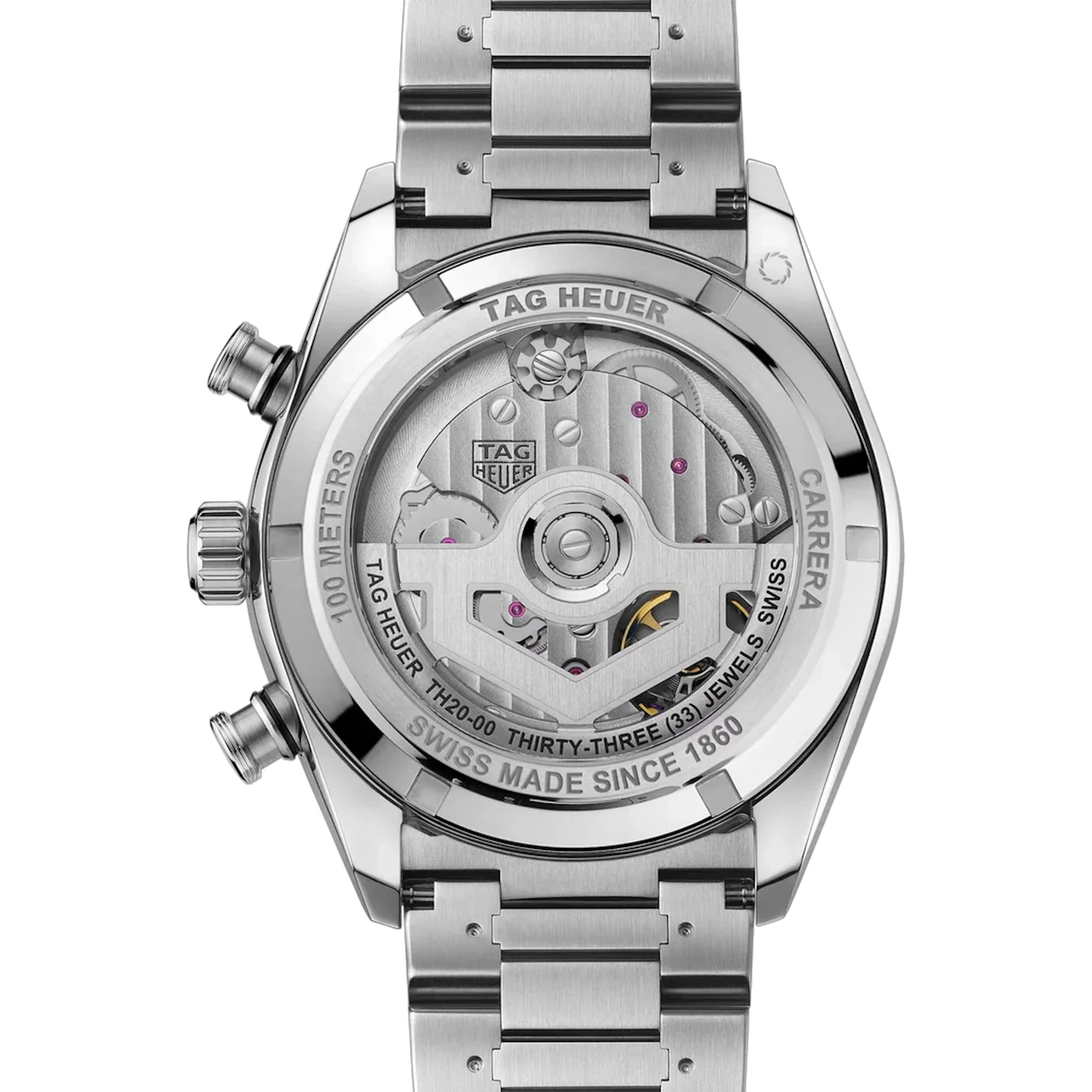 TAG Heuer Carrera Chronograph Sport Silver dial 42mm CDB2113.BA0054 Bracelet