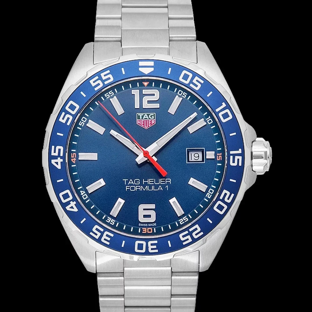 TAG Heuer Formula 1 Quartz Watch Steel Blue dial 43 WAZ1010.BA0842 bracelet