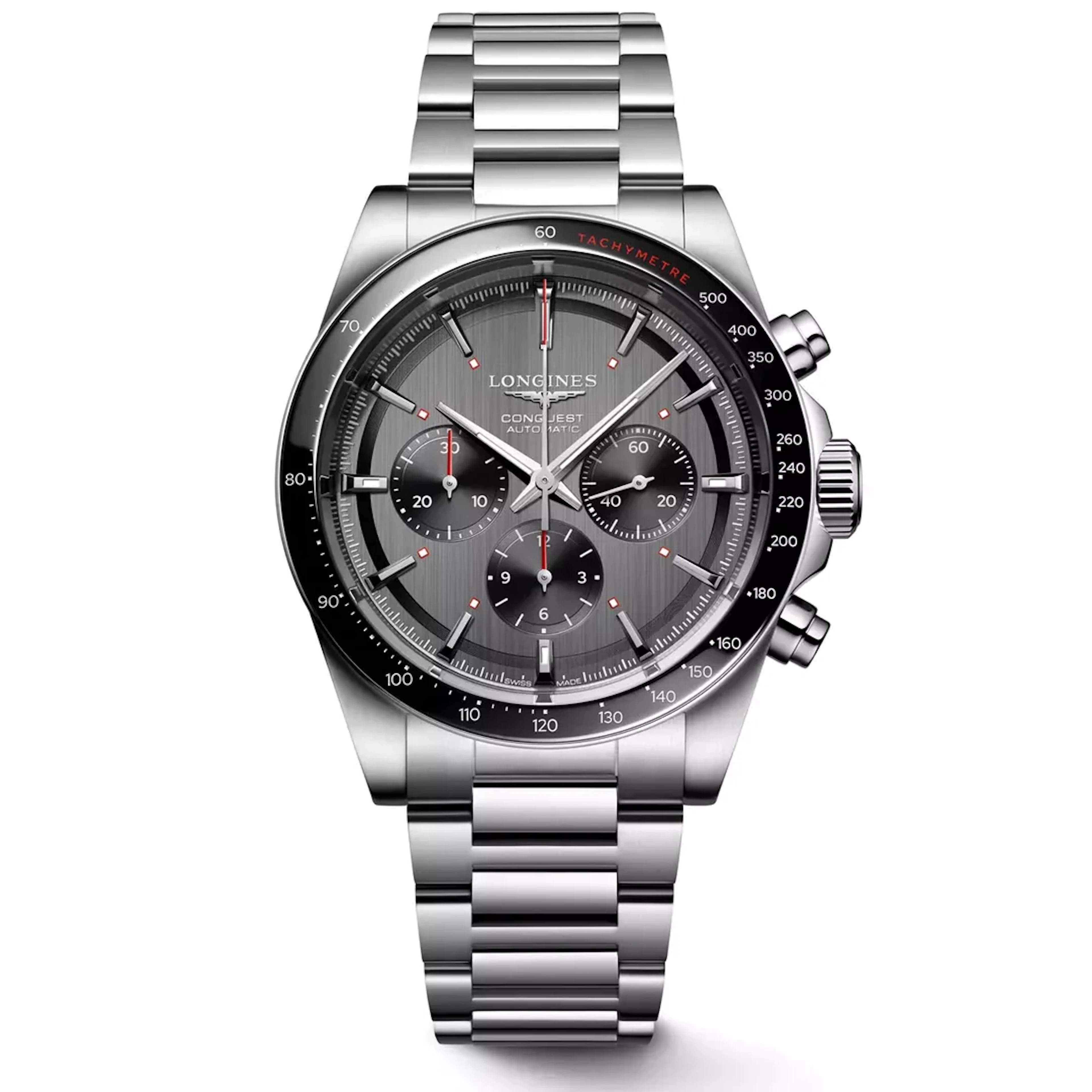 Longines Chronograph Ski Edition Grey Dial 42mm L3.836.4.52.9 Bracelet