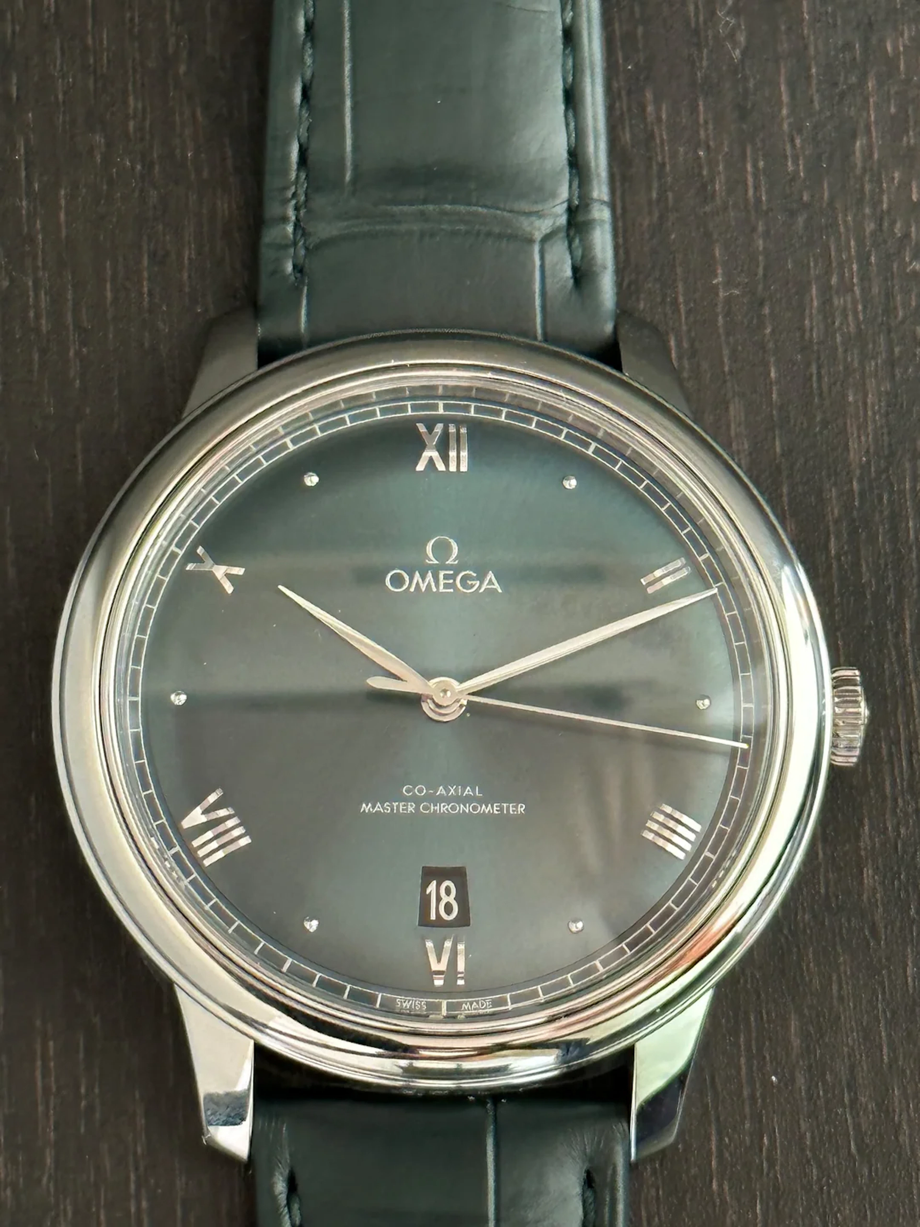 Omega De Ville Prestige CO-AXIAL Green dialc40mm 434.13.40.20.10.001