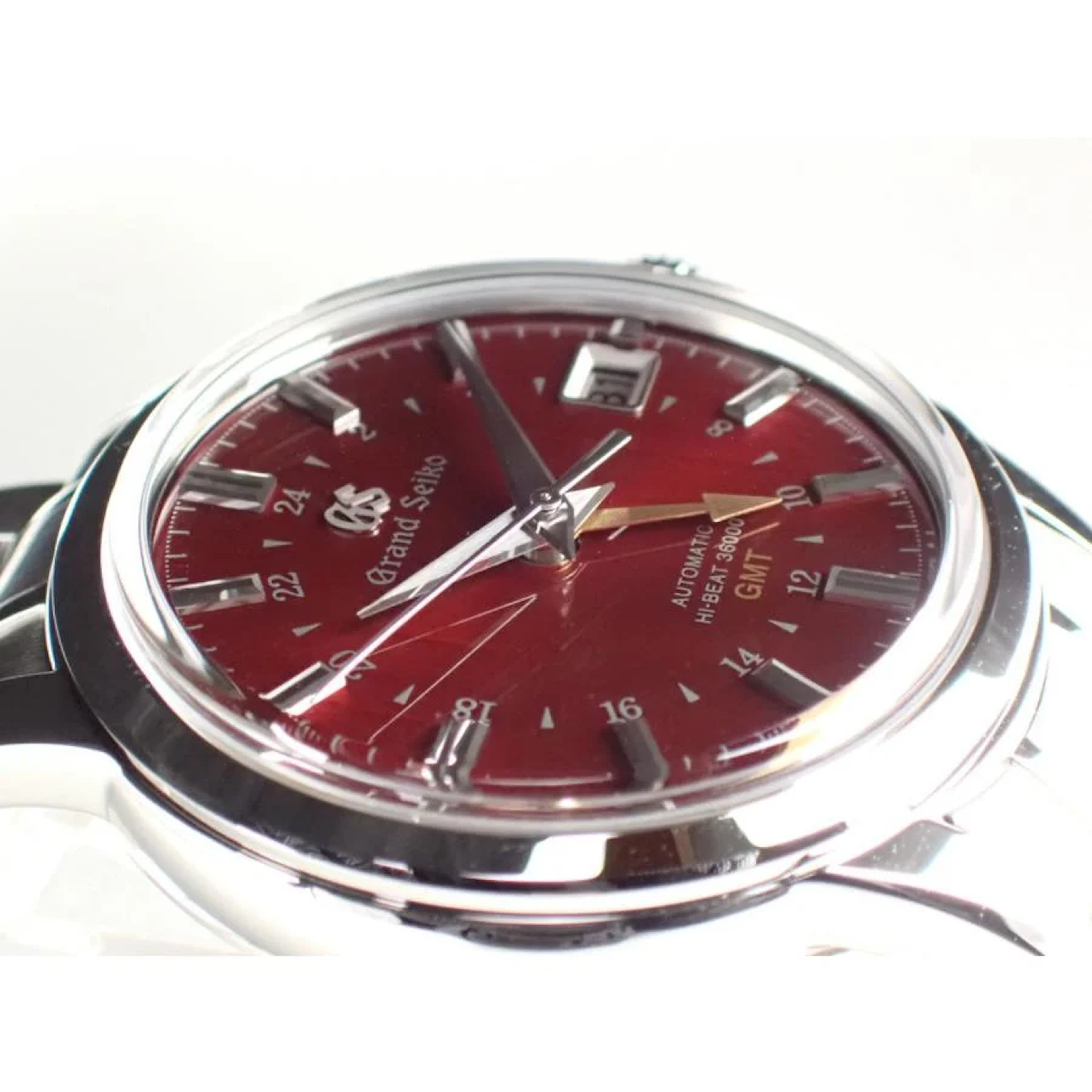 Grand Seiko Elegance Collection Mechanical Hi-beat Red dial Gmt 39mm