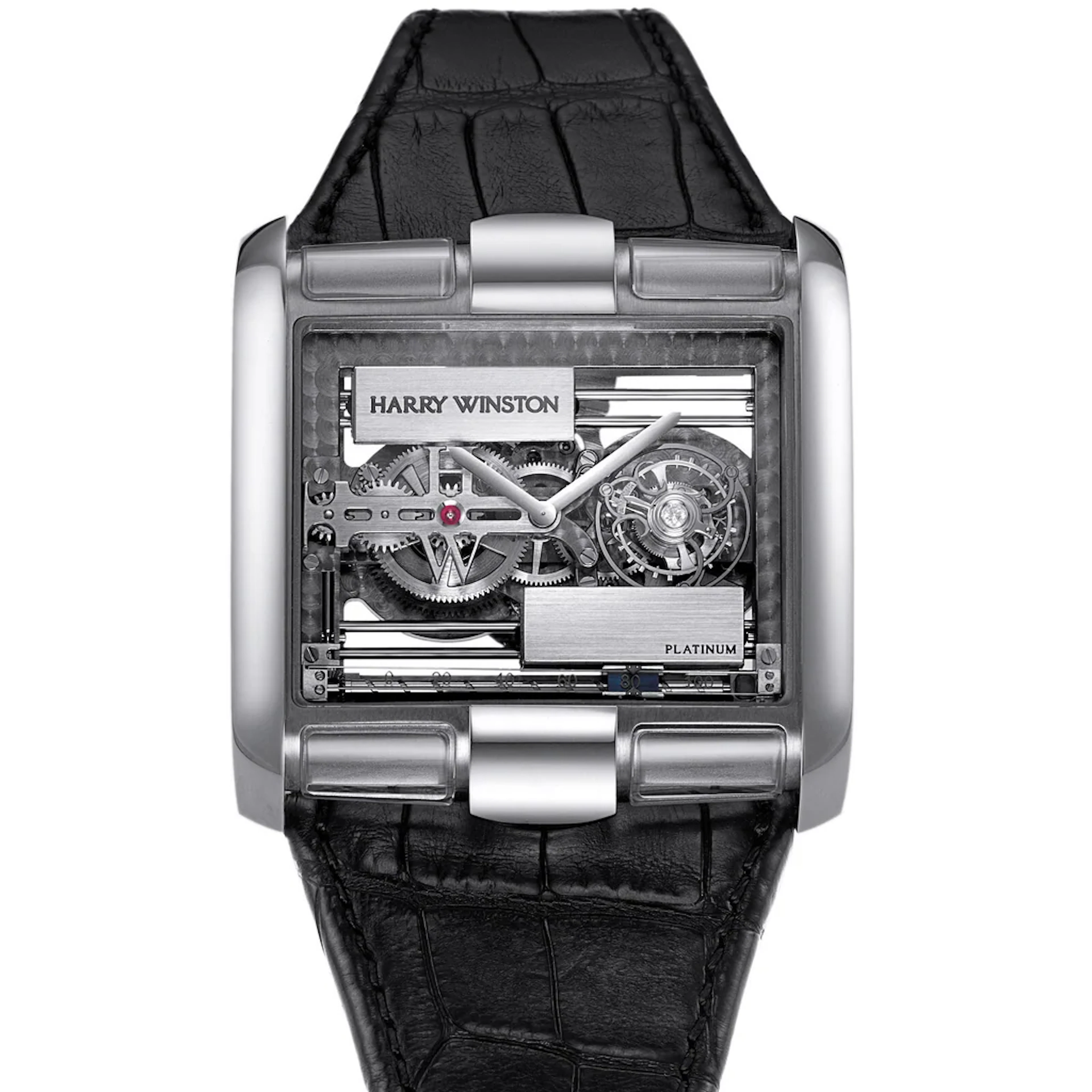 Harry Winston Tourbillon Glissiere 'Montecristo' Openworks 350/MATWL