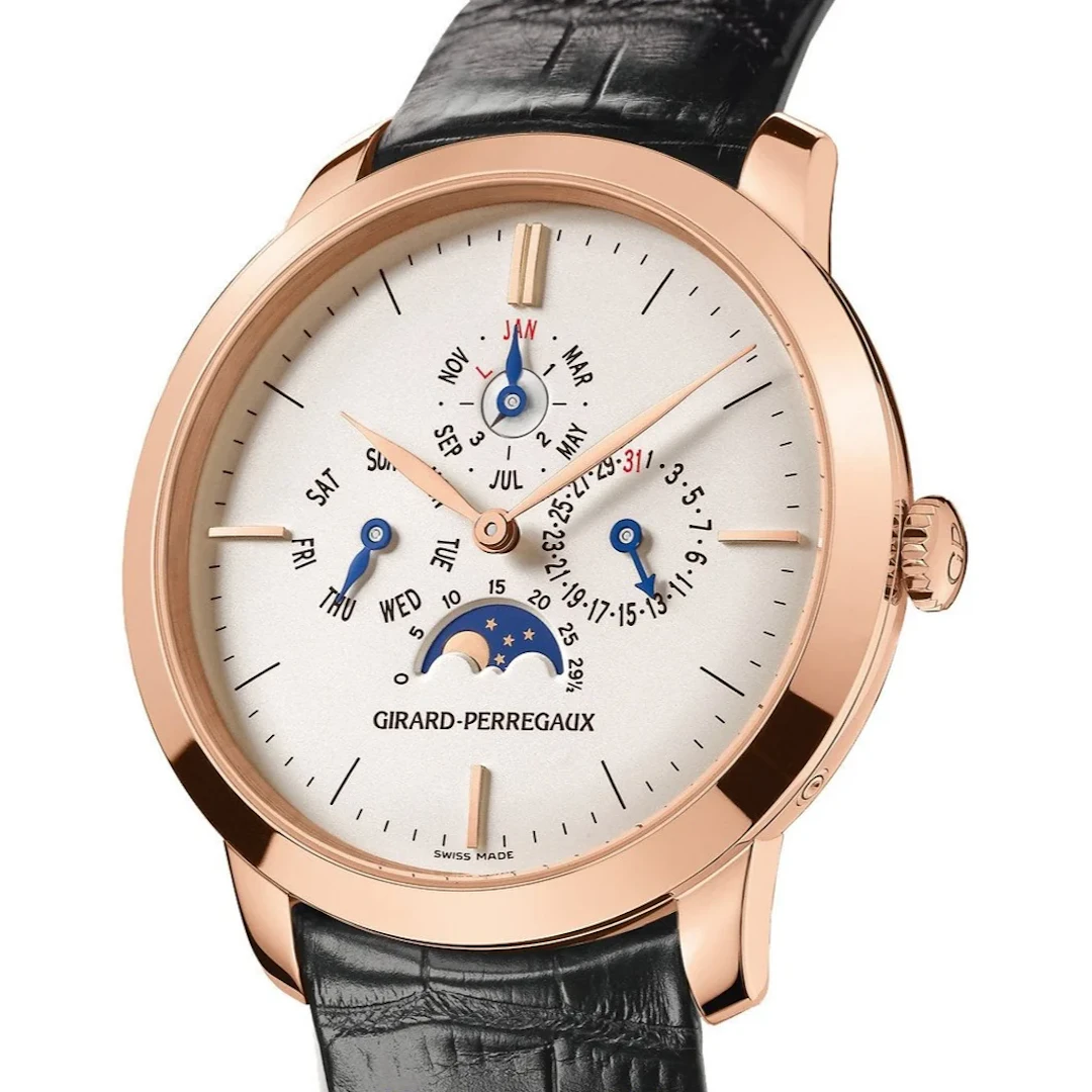 Girard Perregaux Vintage 1966 Men's Perpetual Calendar Moonphase