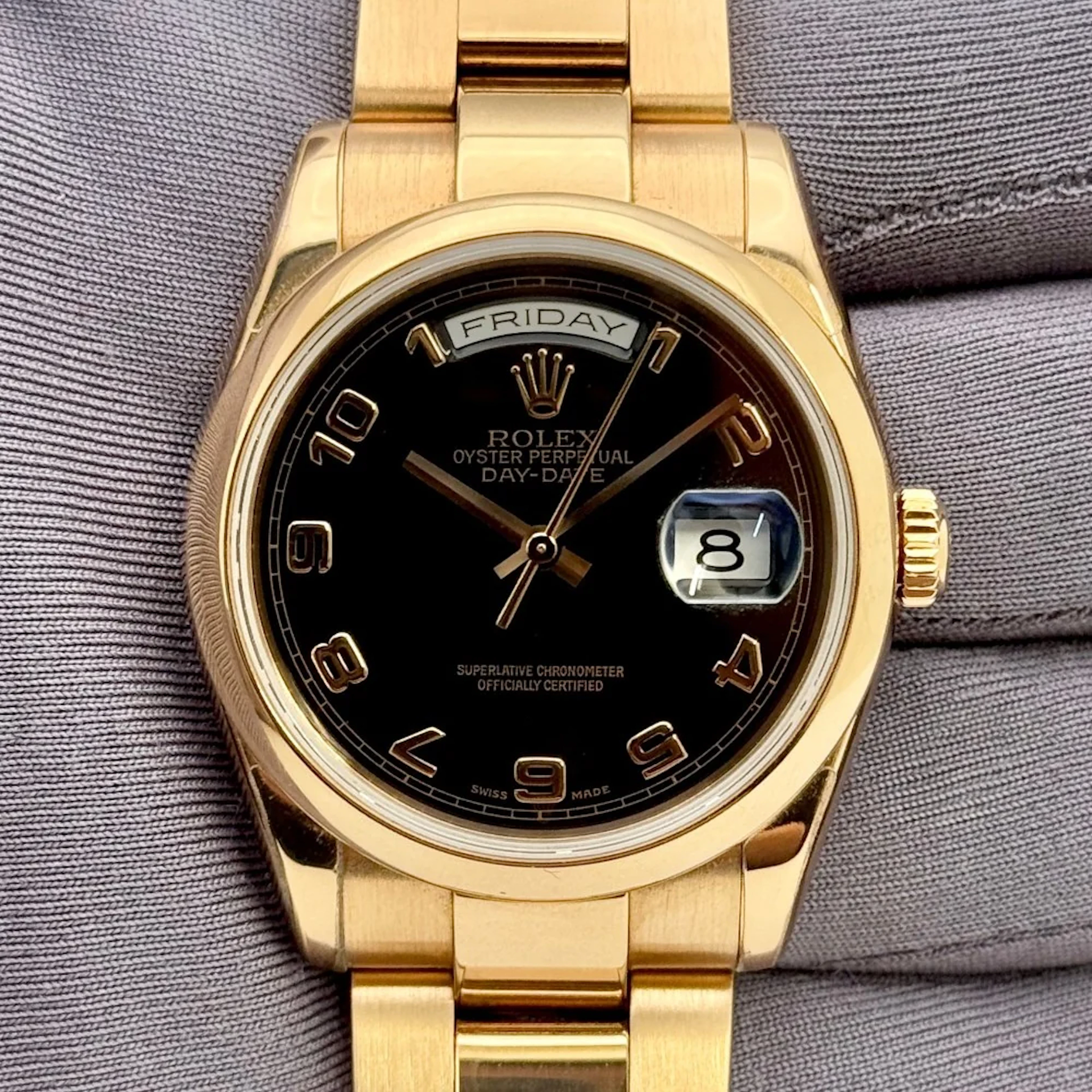Rolex President 18k Rose Gold Men's 118205