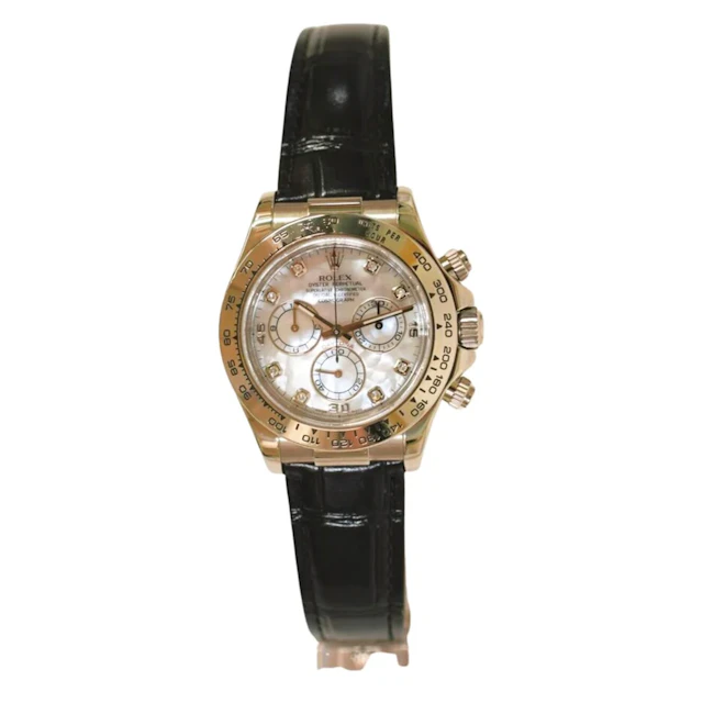 Rolex Daytona 18k White Gold Mother of Pearl Diamond 116519NG