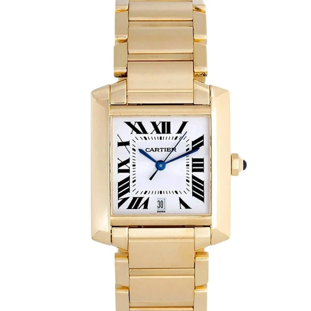 Cartier Tank Francaise Men's W50001R2 Pre-Owned