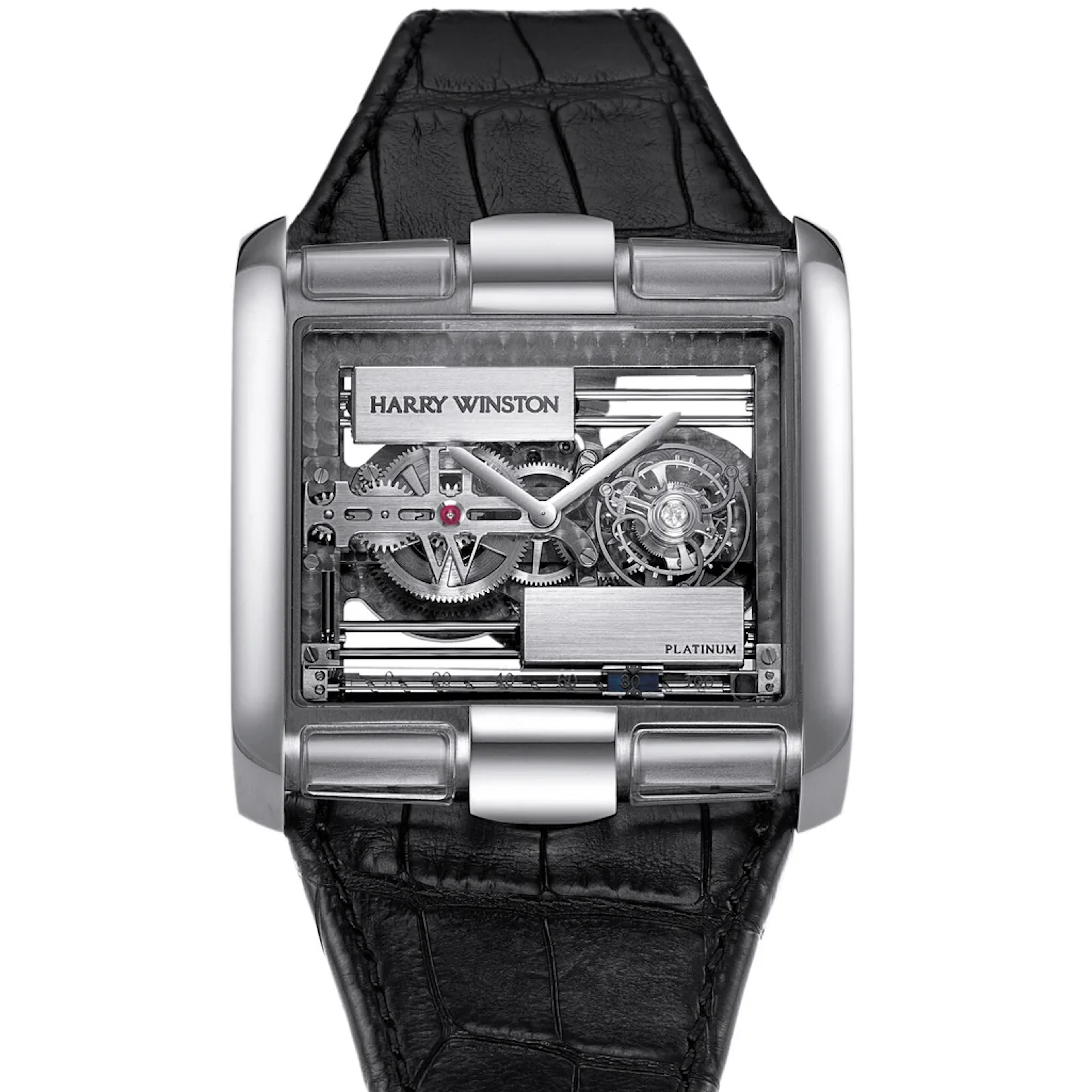 Harry Winston Tourbillon Glissiere 'Montecristo' Openworks 350/MATWL
