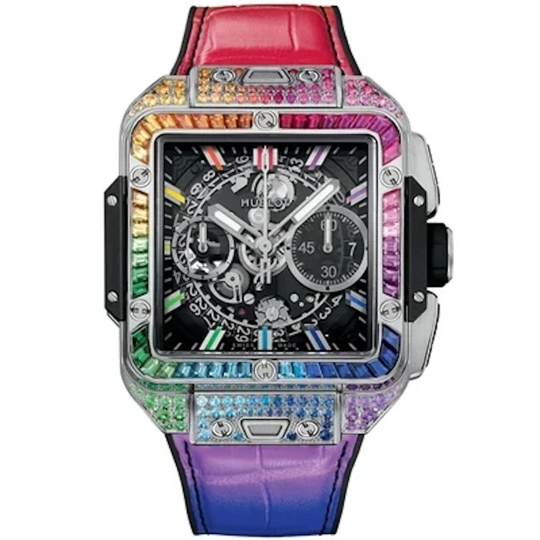 Hublot Square Bang Unico Titanium Rainbow 821.NX.0117.LR.0999