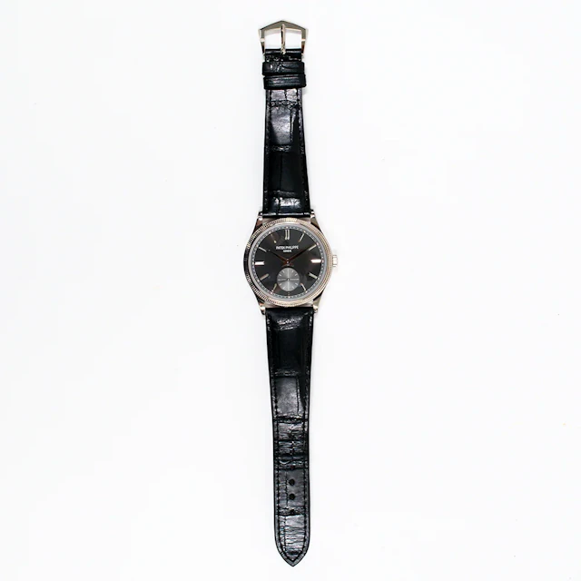 Patek Philippe Calatrava Clou De Paris 39mm 18k White Gold 6119G-001 Watch.