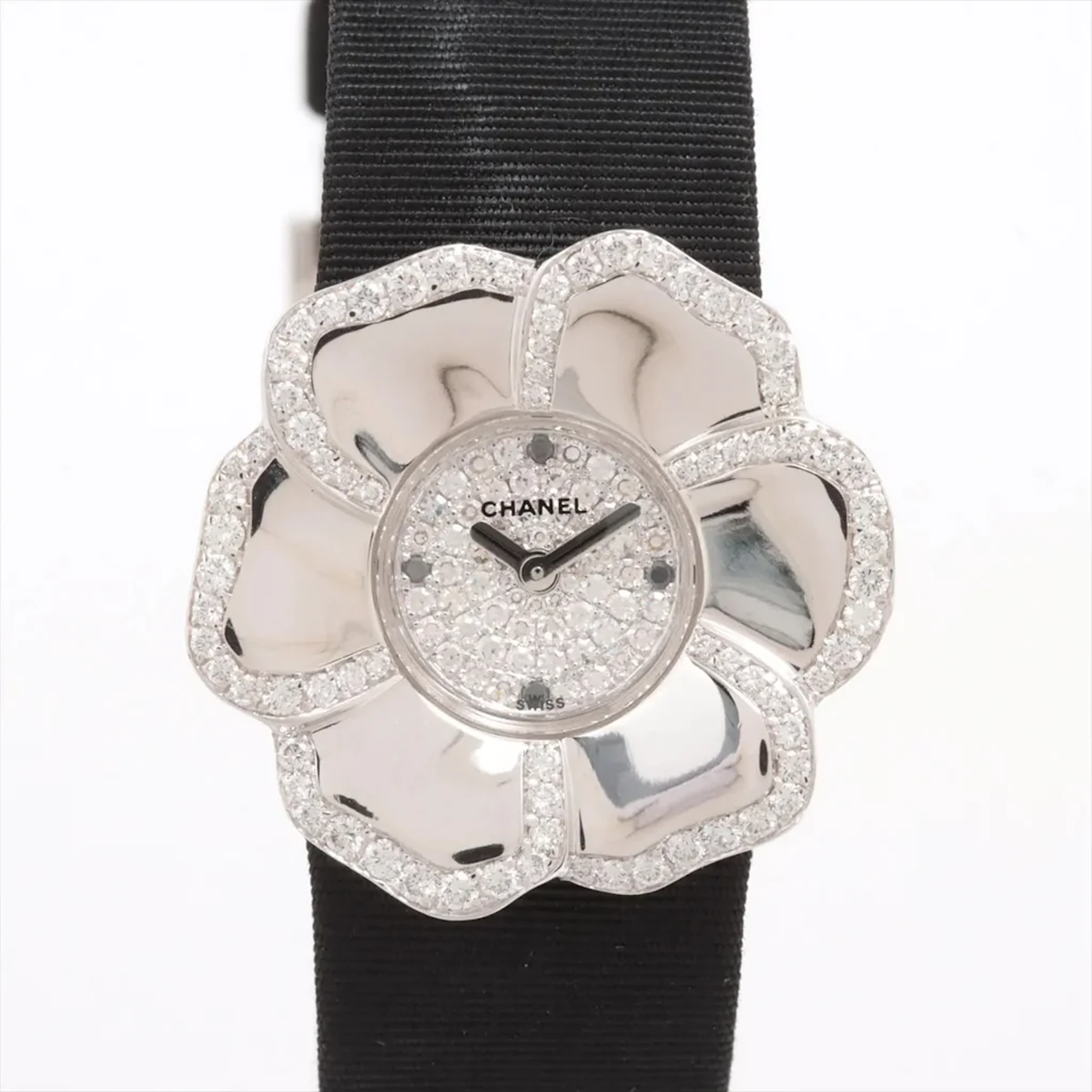 CHANEL Camelia Diamond Collection Ladies Watch H1190