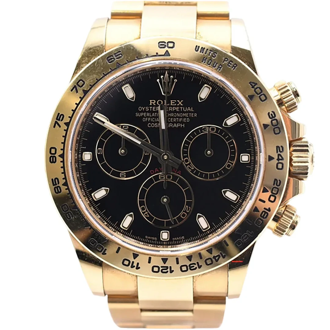 Rolex Daytona 18k Yellow Gold Men's Watch 116508
