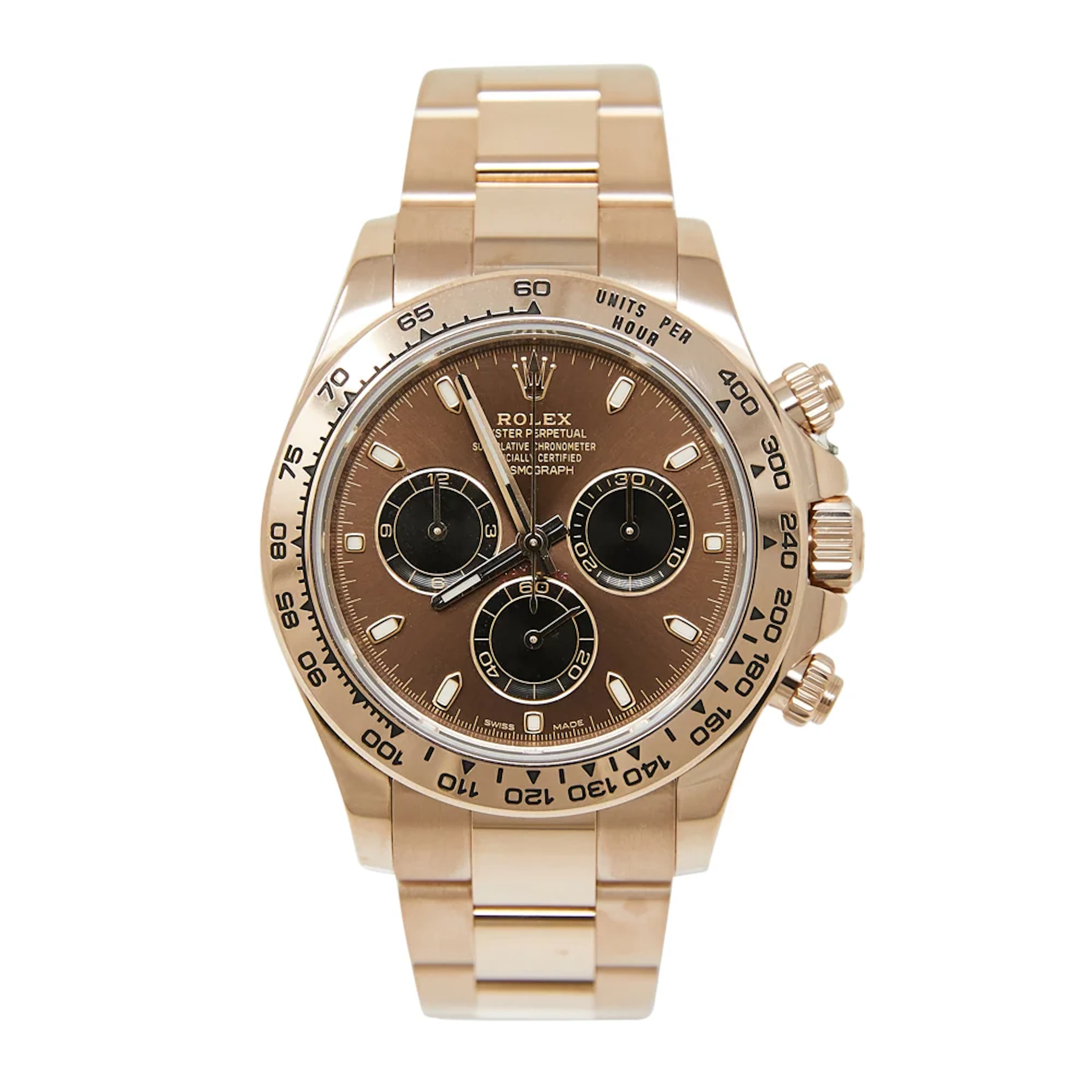 Rolex Daytona 18k Rose Gold 116505 Men's Watch!