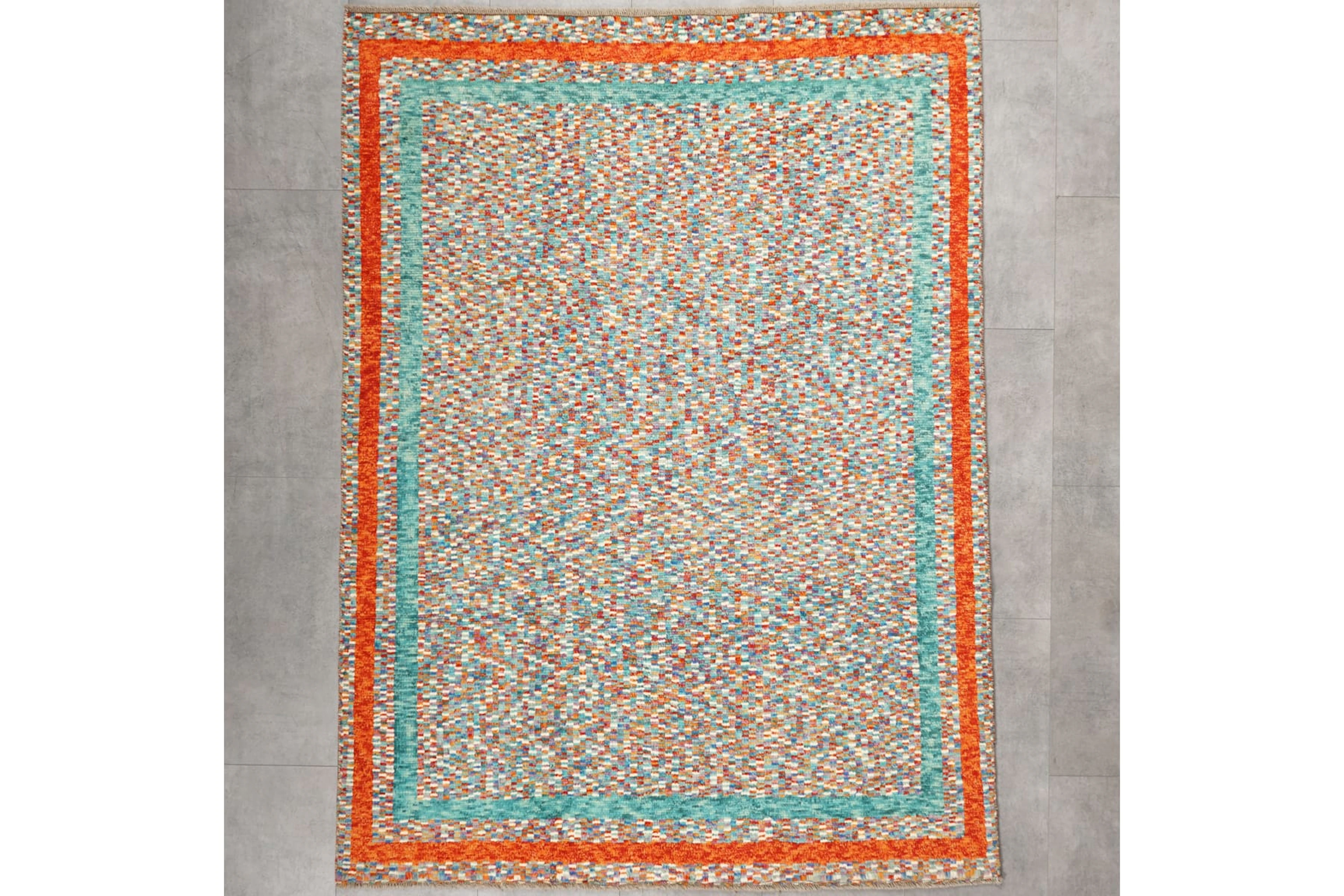 Käsinsolmittu matto, 195 x 144 cm, Abshari