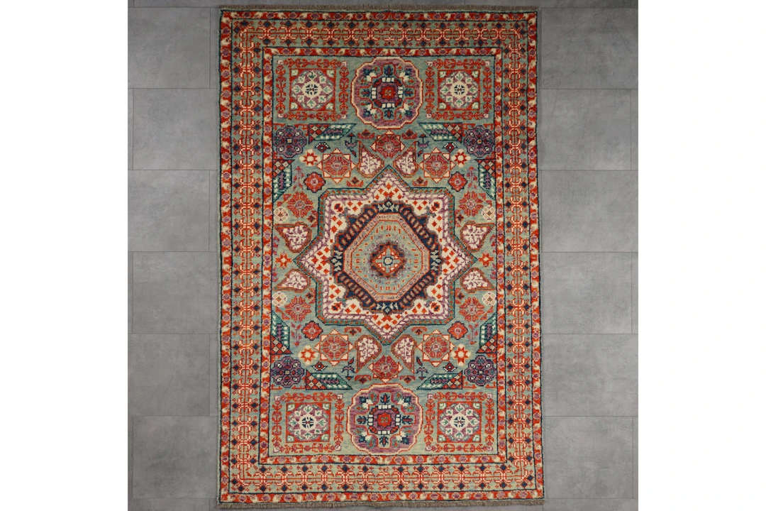 Käsinsolmittu matto, 196 x 125 cm, Abshari