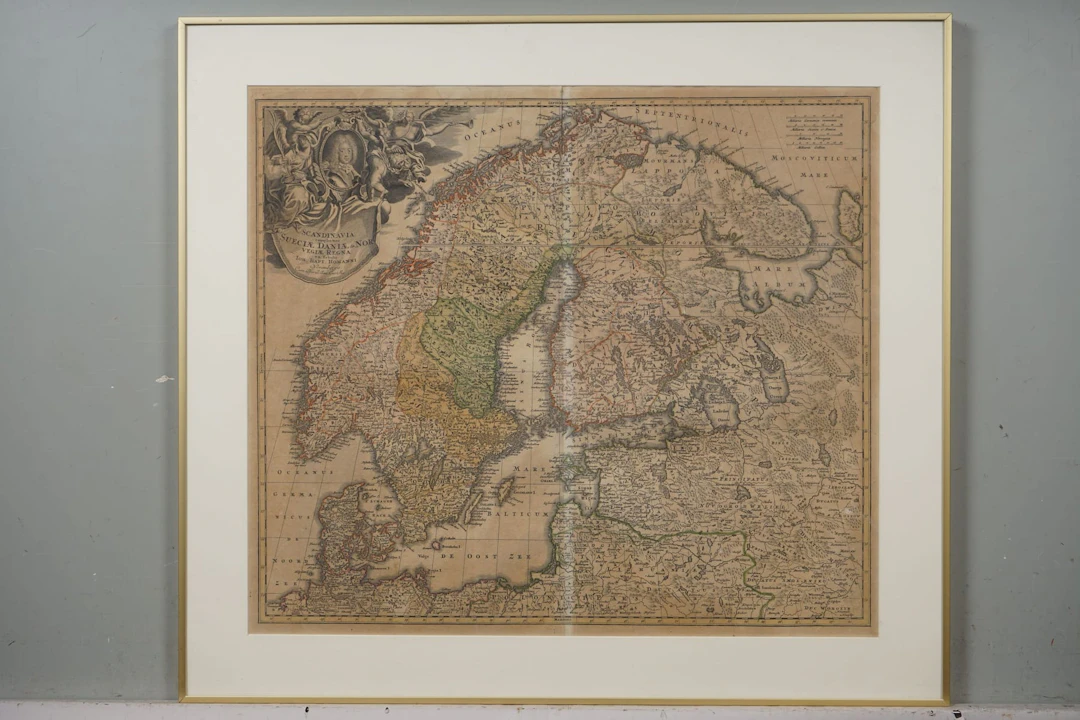 Kartta Skandinavia, JOHANN BAPTIST HOMANNI (1664-1724)